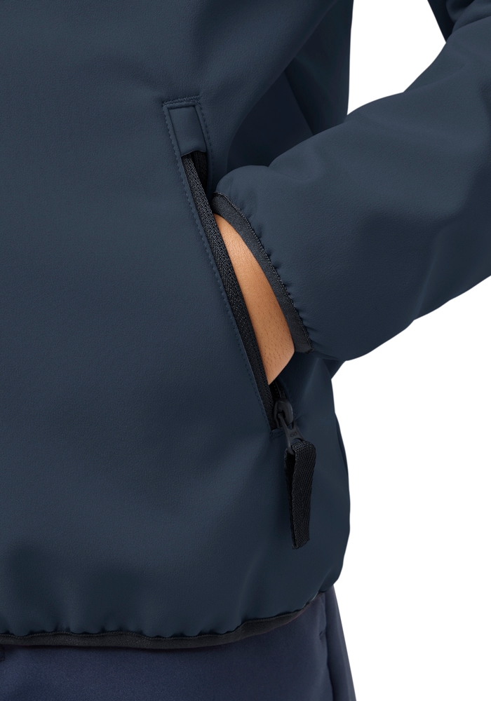 Jack Wolfskin Veste softshell »FOURWINDS JACKET KIDS« mit Kapuze