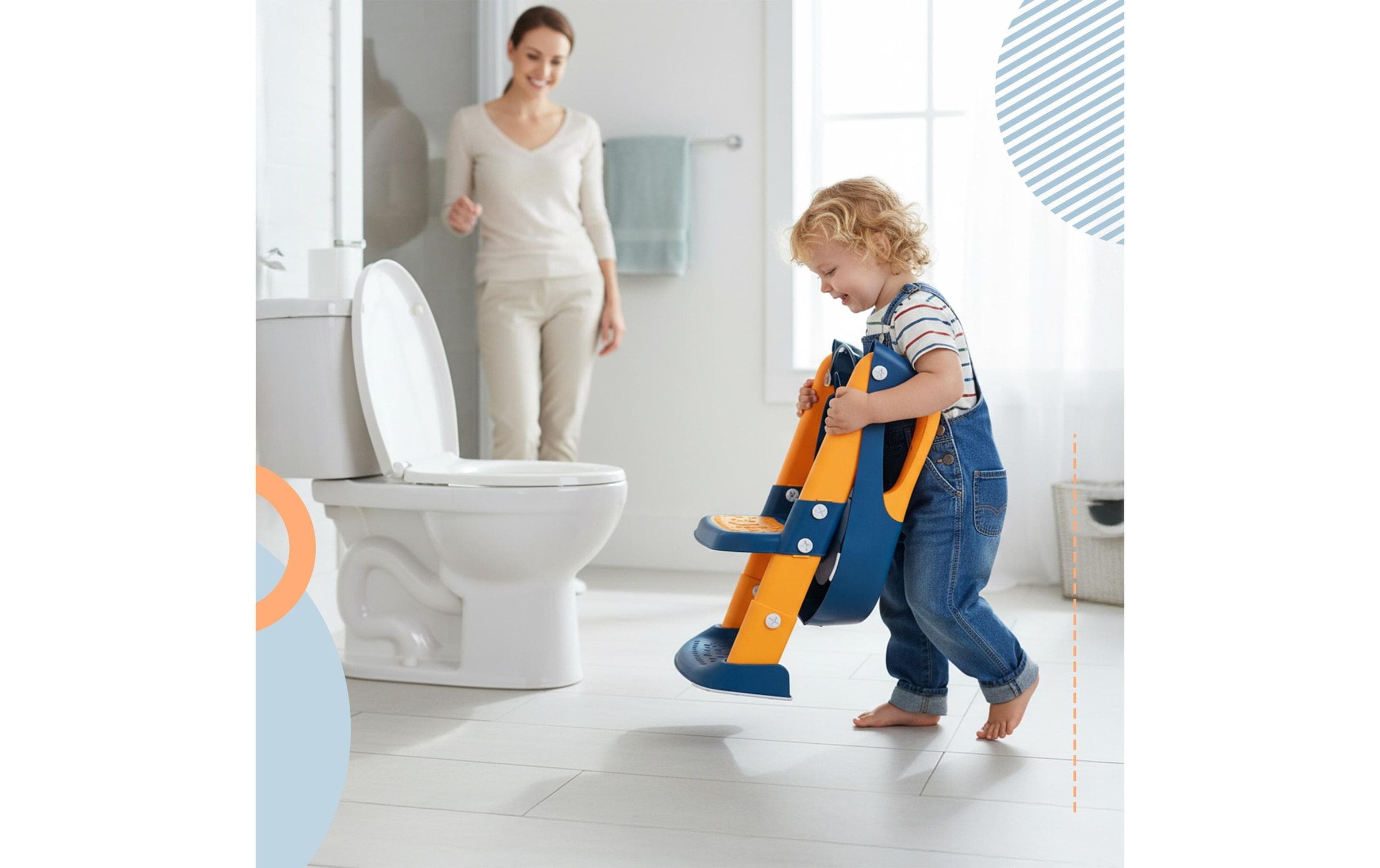 relaxdays »Toilettentrainer mit Treppe«