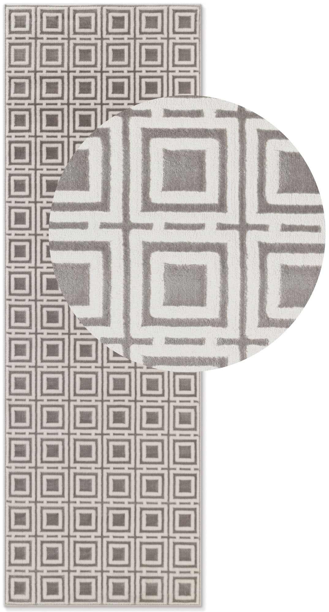 ELLE DECORATION Tapis design »Howlite« Rectangulaire 9 mm Höhe Wohnzimmer, Schlafzimmer, Läufer, Hoch-Tief Effekt, Flur, Glanz