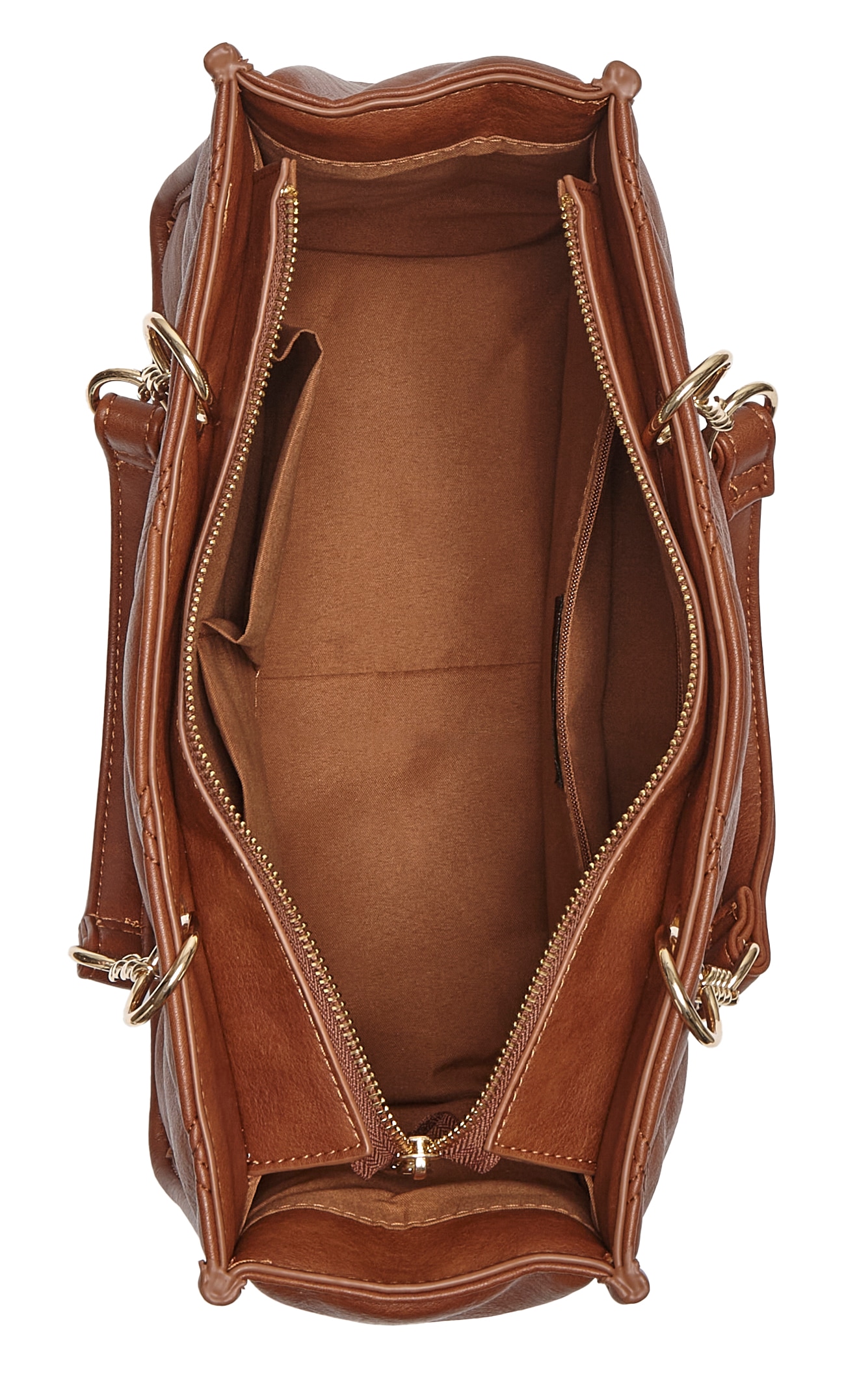 Vivance Sac à main »Henkeltasche, Schultertasche, Minibag, Damentasche« mit modischer Steppung und Ketten-Details VEGAN