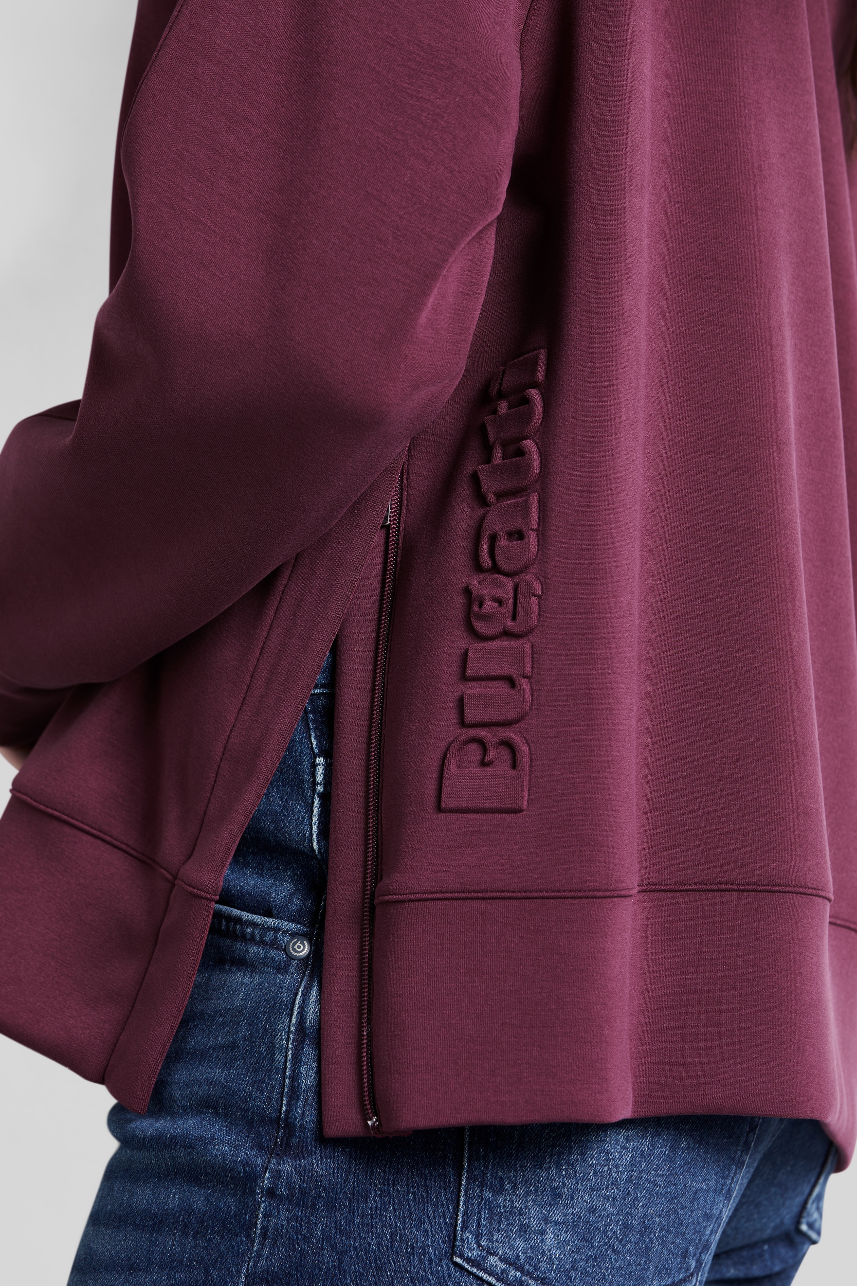 bugatti Sweatshirt, aus elastischer Modalware