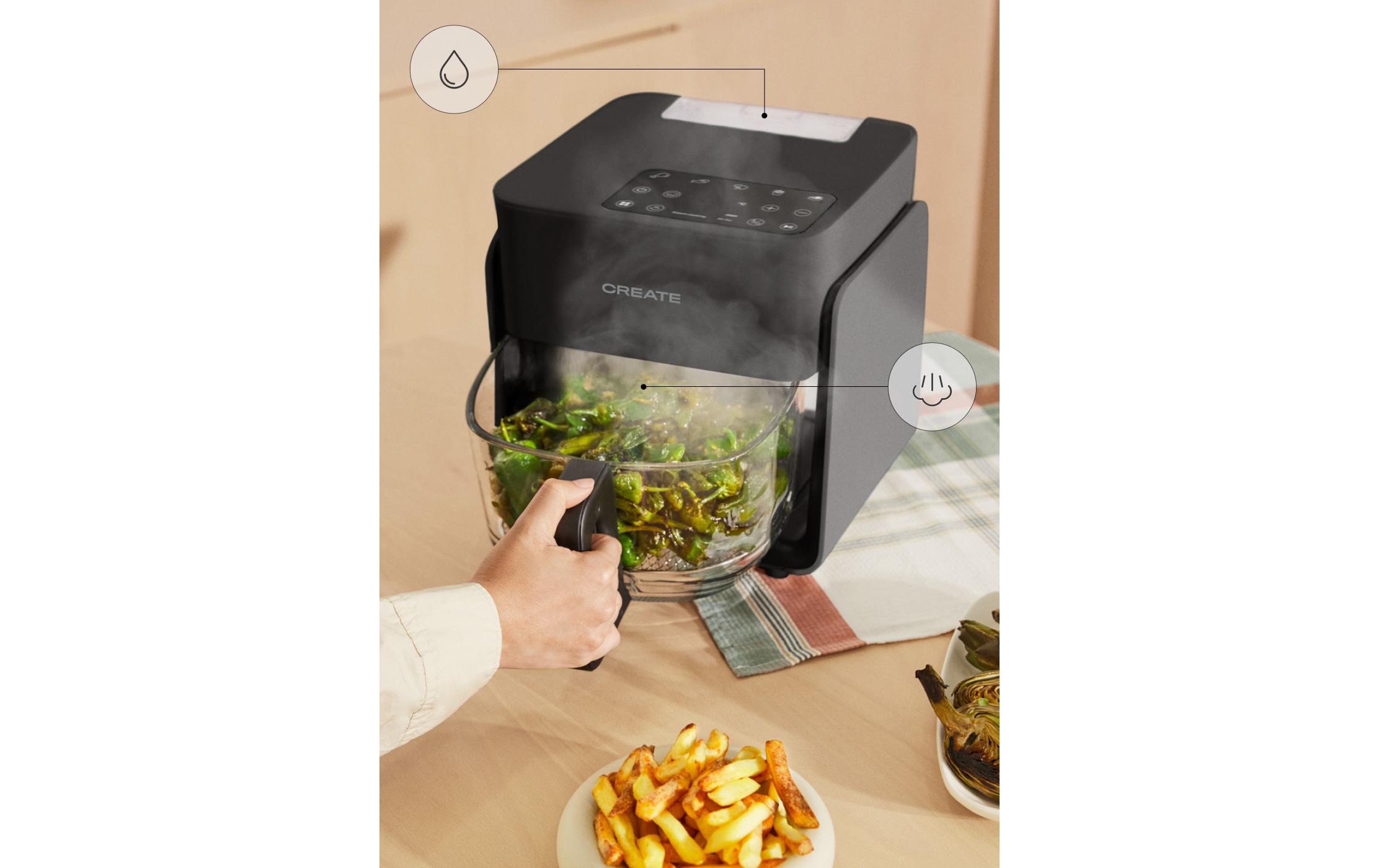   Heissluftfritteuse »Create Air Fryer Mist 4,2 l« 1300 W
