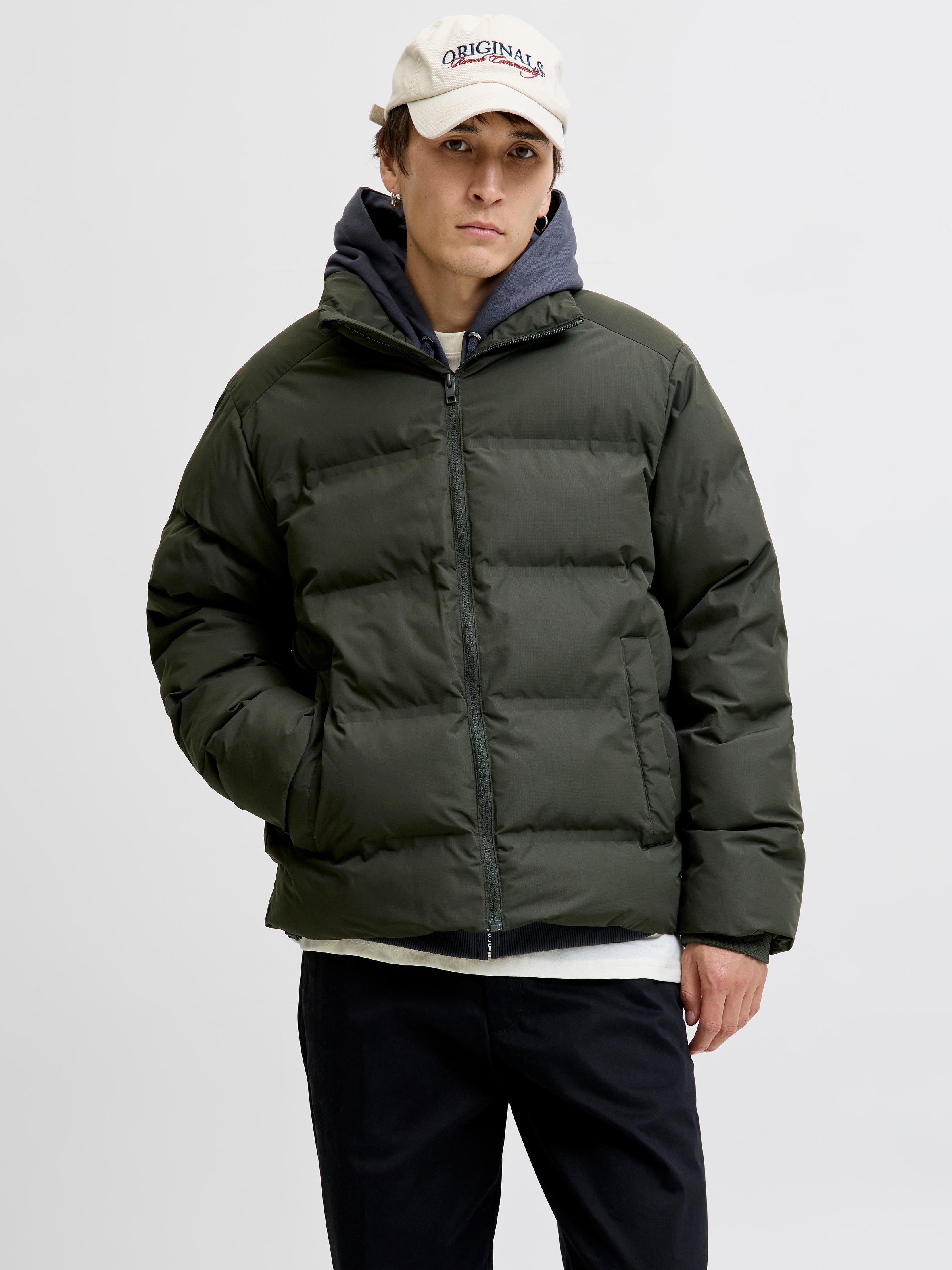 Image of Jack & Jones Steppjacke "JJESOHO PUFFER COLLAR SN" ohne Kapuze