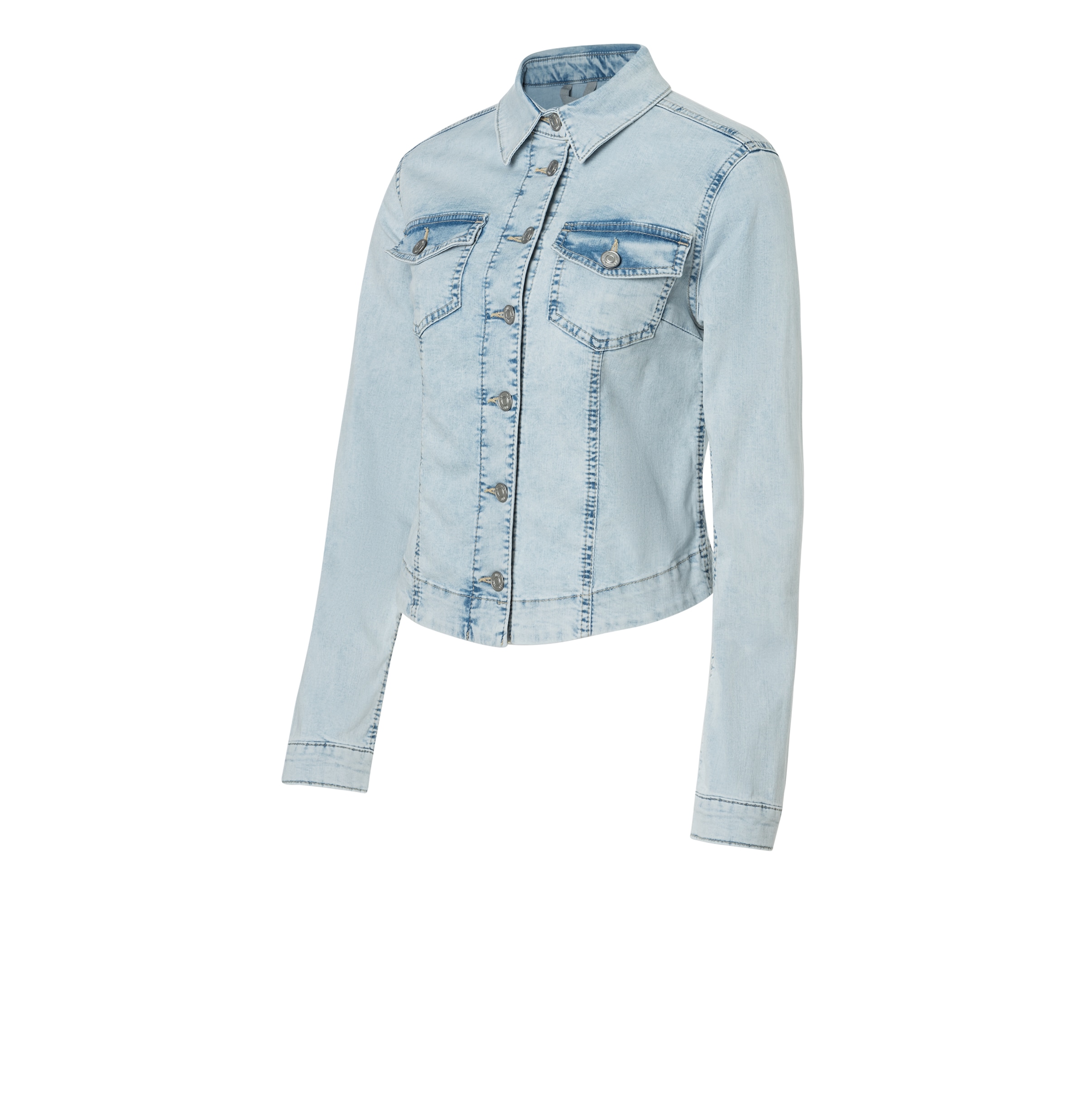 MAC Veste en jean »RICH JACKET« aus leichter, sommerlicher Denim-Qualität mit hohem Baumwoll-Anteil