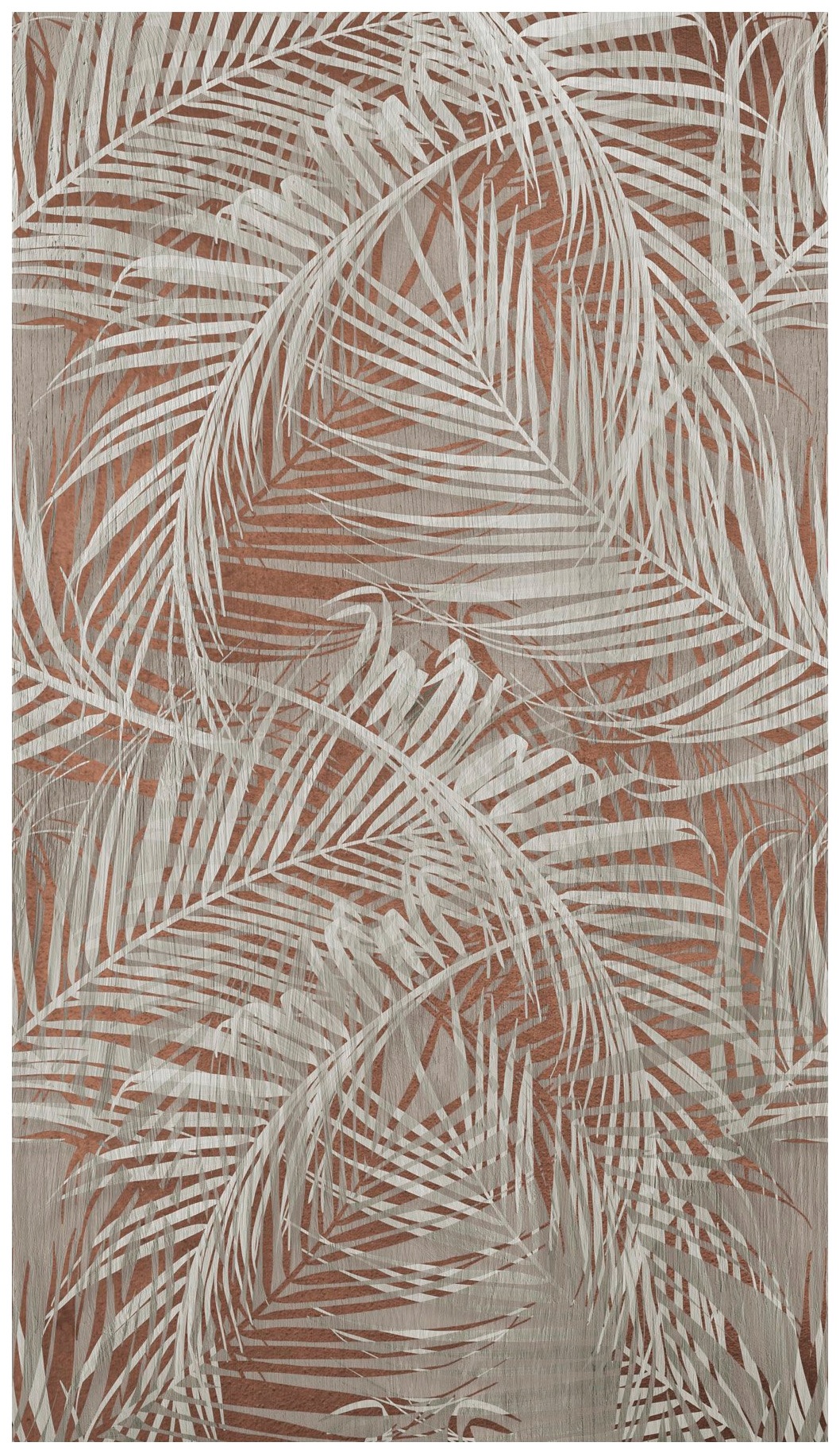 Image of Bodenmeister Fototapete »Palmenblätter kupfer grau« bei Ackermann Versand Schweiz
