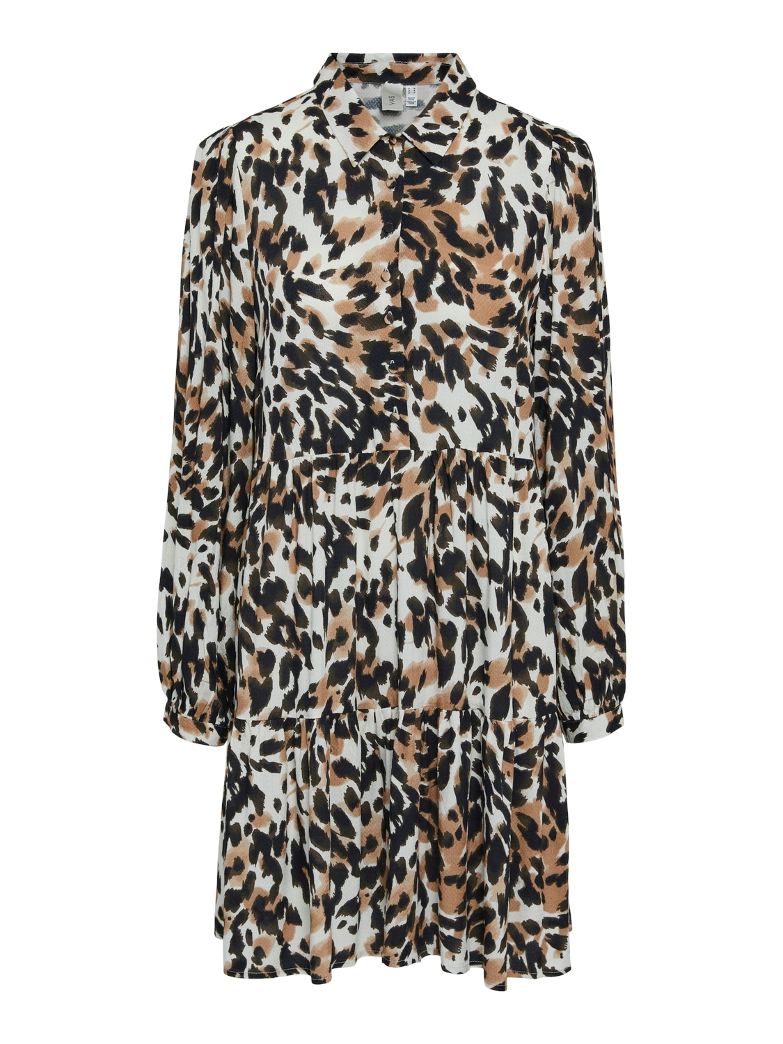 Y.A.S Hemdblusenkleid »YASALIRA LS SHIRT DRESS S. NOOS«, Sommerkleid, mit Volant