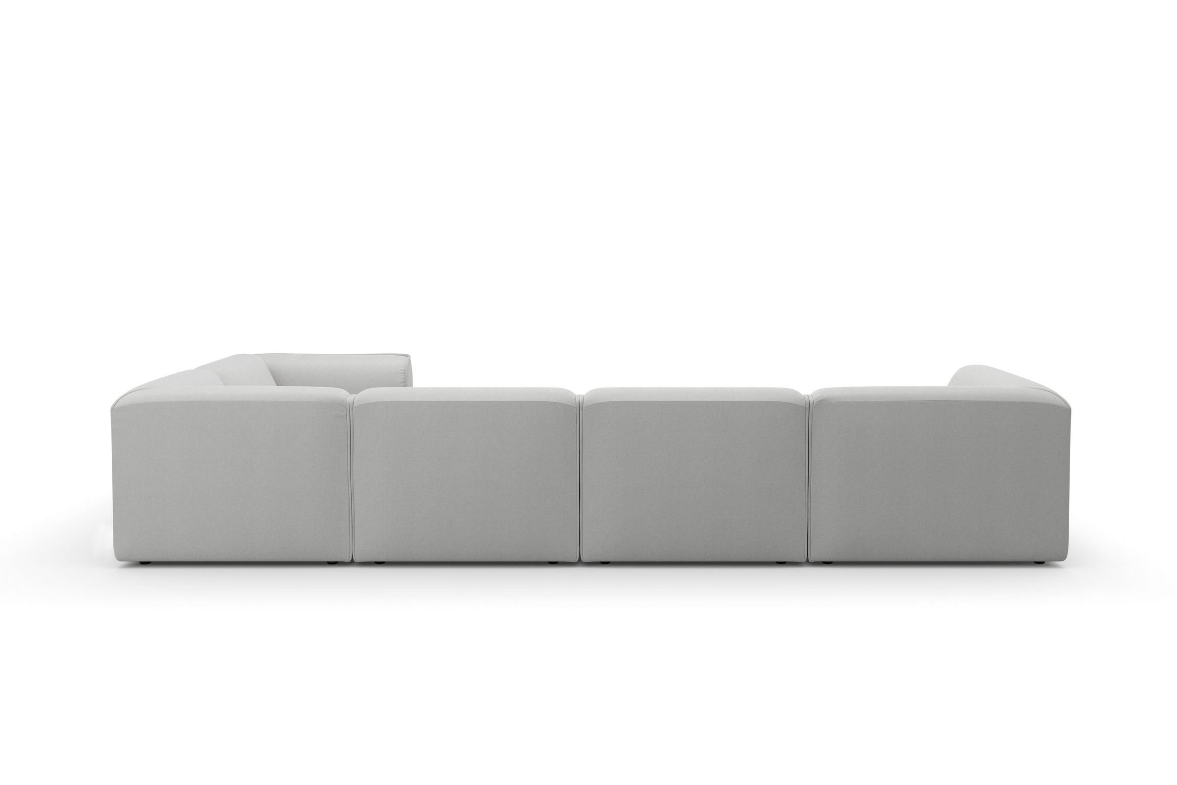 RAUM.ID Wohnlandschaft »Merid U-Form, jederzeit durch Module erweiterbar, B/T/H: 367/206/70 cm«, als Modul oder separat verwendbar, für individuelle Zusammenstellung