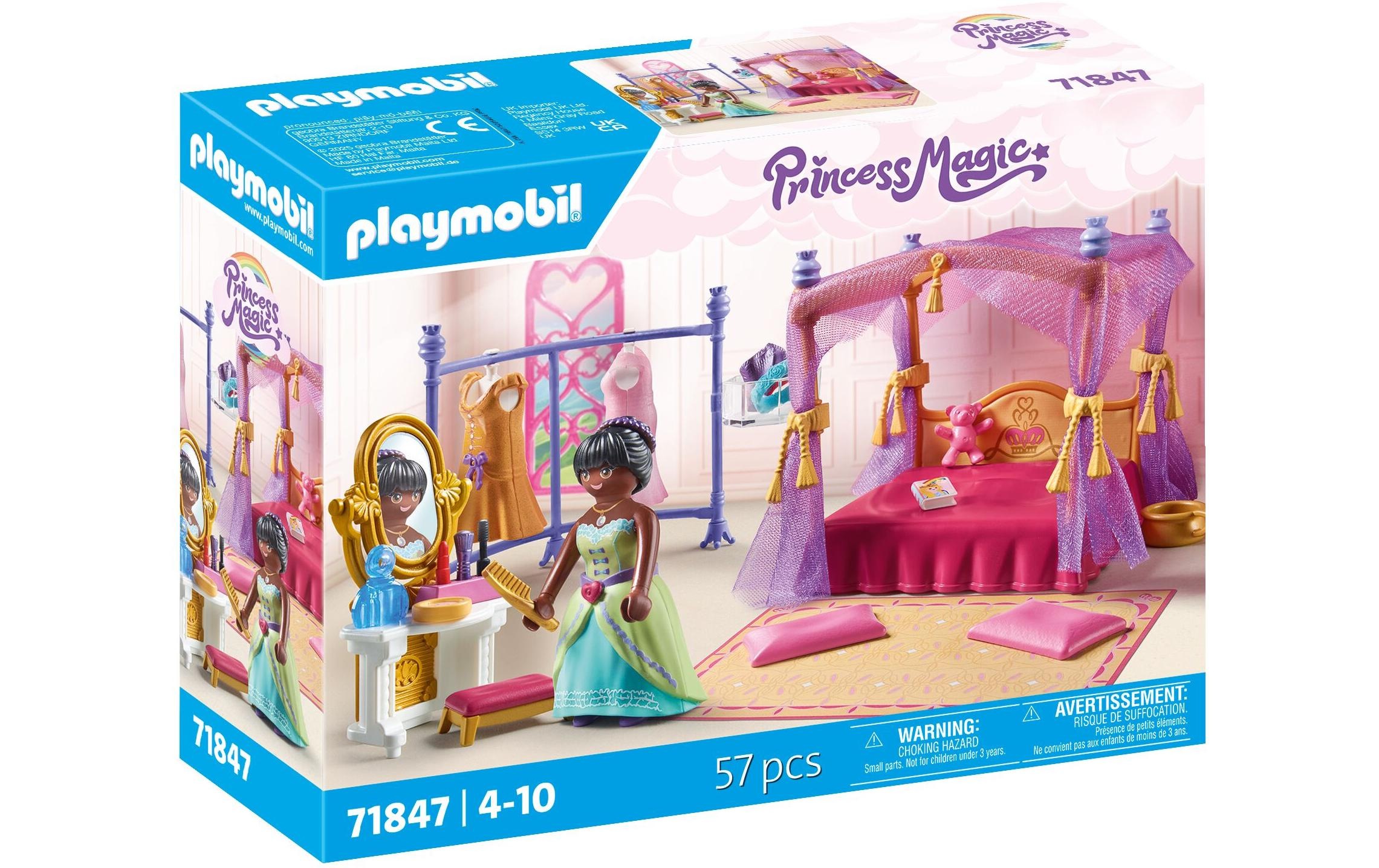 Image of Playmobil Spielbausteine "Princess Magic Prinzessinnen-Schlafzimmer mit Ankleide 71847"