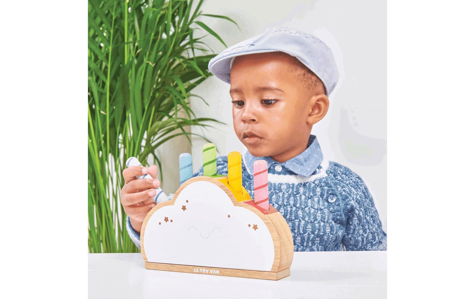 Le Toy Van Steckspielzeug »VAN Activitycenter Regenbogen«