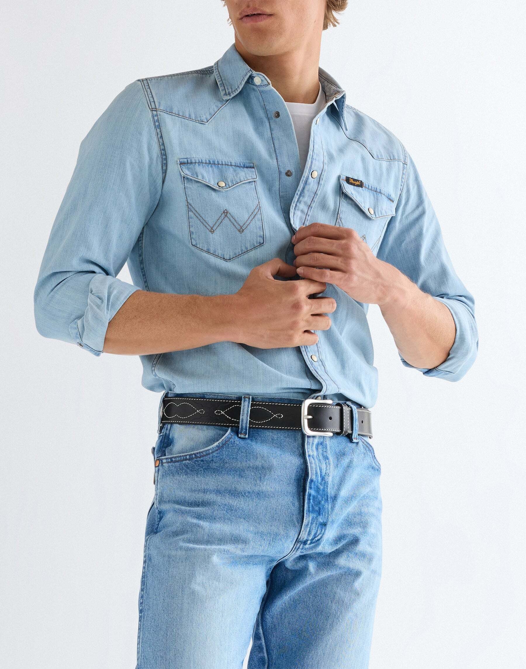 Wrangler Hüftgürtel »WRANGLER Gürtel Western Stitch«