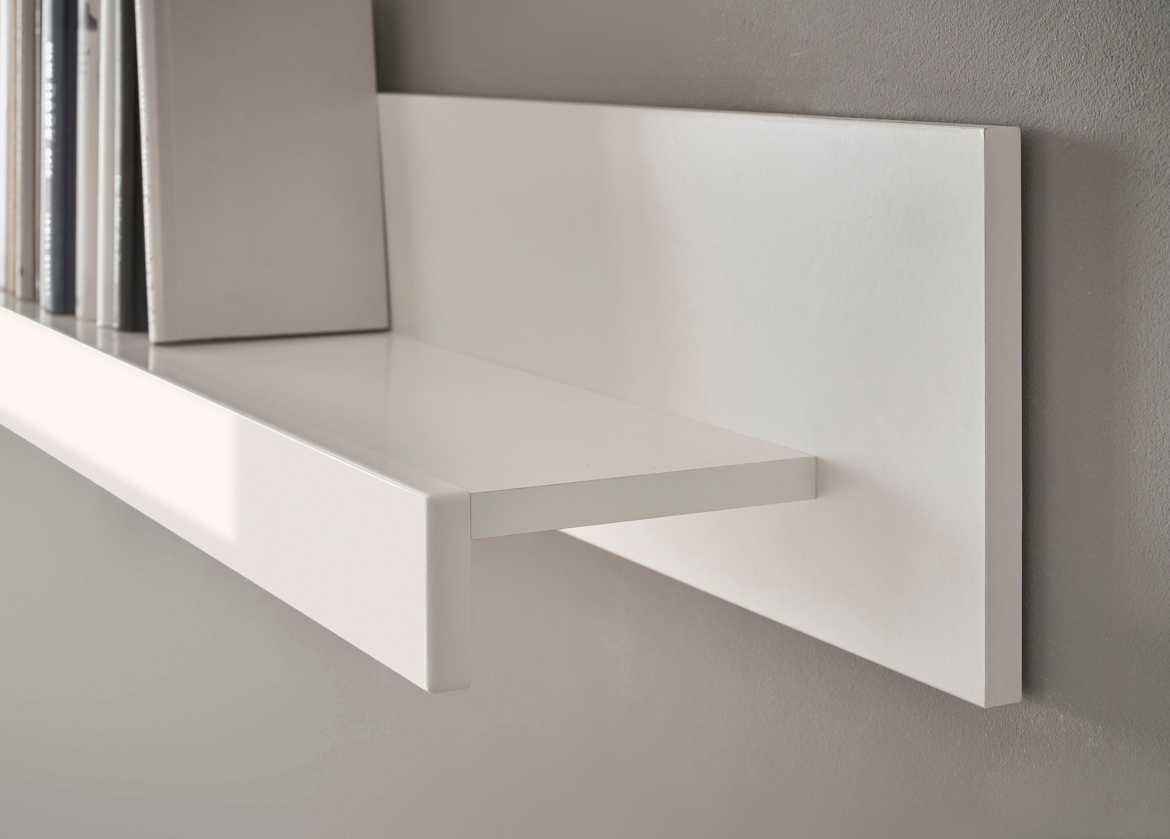INOSIGN Wohnwand »Cantara, moderne Anbauwand, Wohnzimmer-Set, in Eiche Evoke oder Weiss«, (Set), enthält zwei Vitrinen, ein Sideboard und ein Wandboard