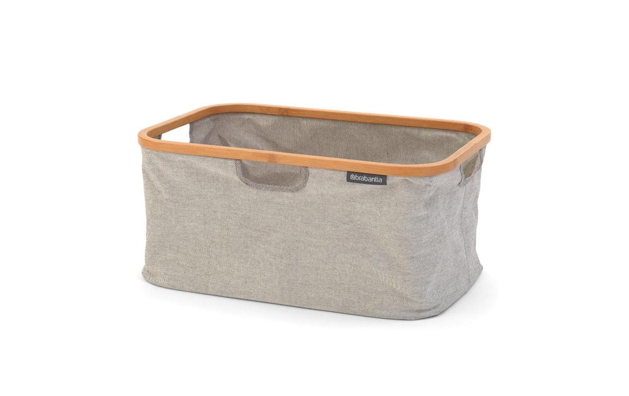 Brabantia Wäschekorb »Linn Grau, 40 l«, Holzart: Bambus (China)