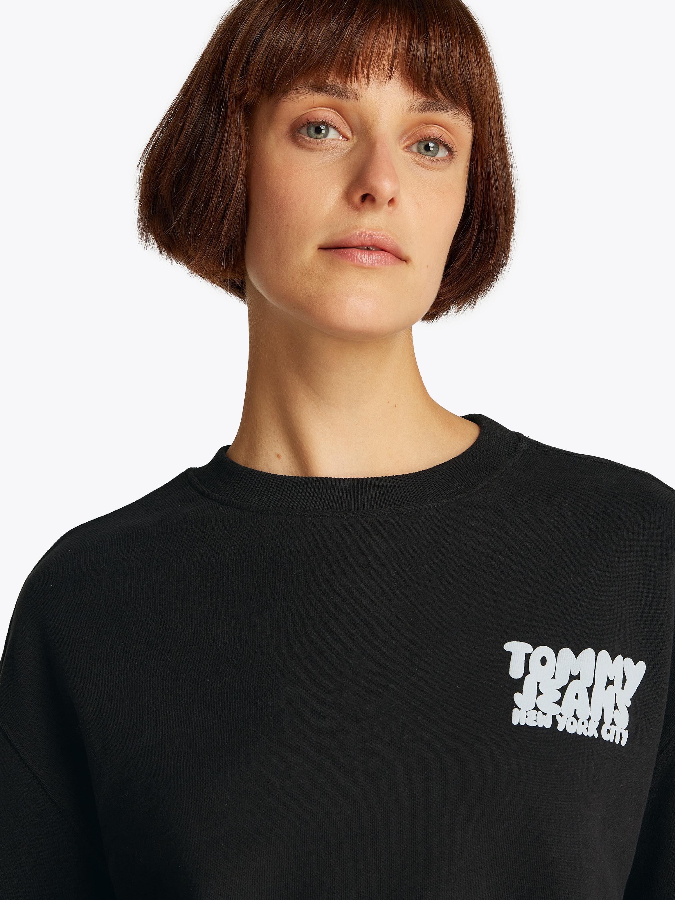 Tommy Jeans Sweatshirt »TJW RLX CRP TJ BUBBLE CREW«, mit grossem Logodruck auf dem Rücken