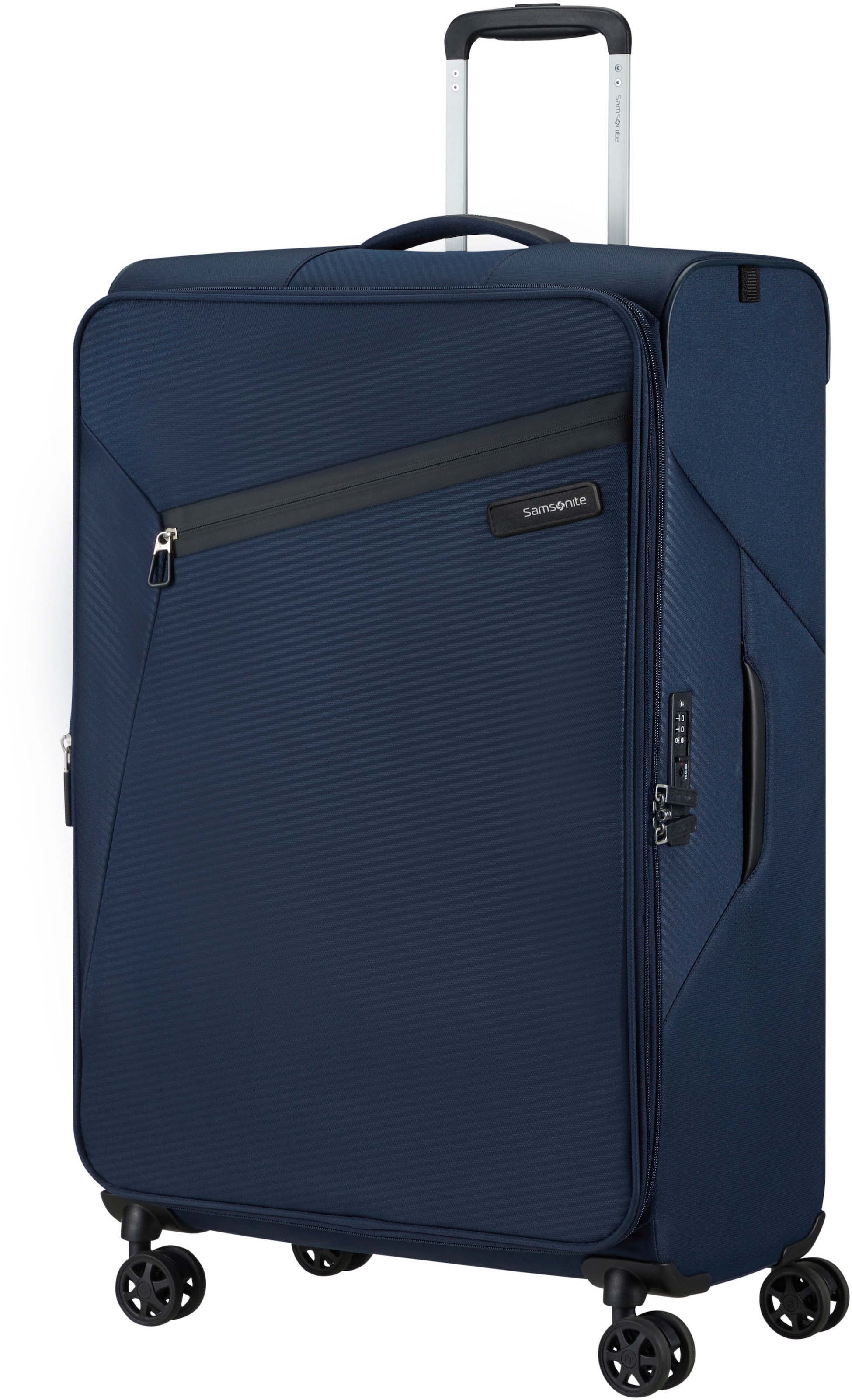Samsonite Weichgepäck-Trolley »LITEBEAM, verschiedene Grössen und Farben«, 4 Rollen, Reisekoffer Aufgabegepäck Trolley Volumenerweiterung bei M/L