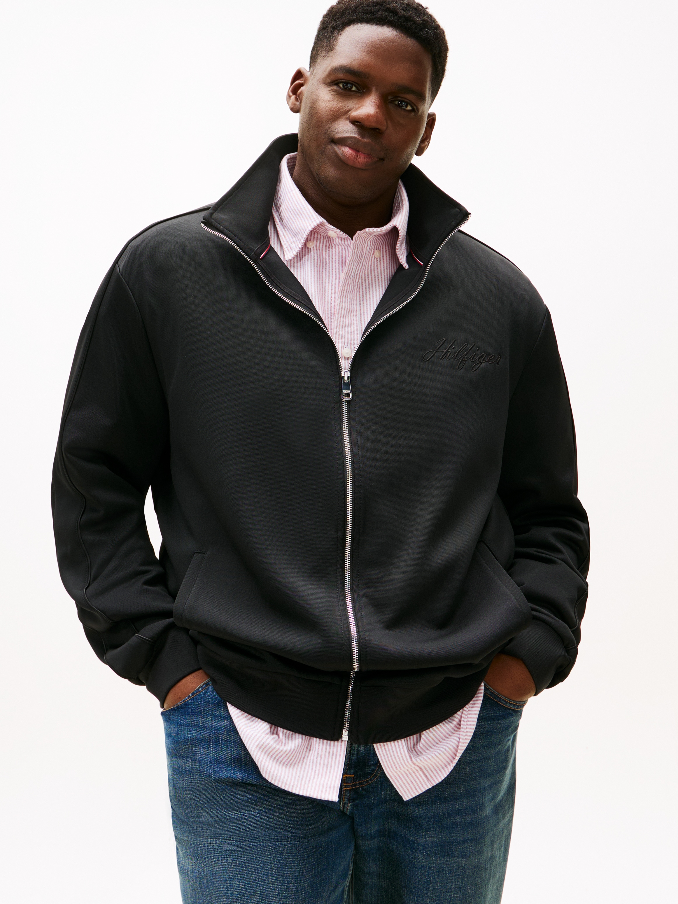 Image of Tommy Hilfiger Big & Tall Sweatjacke "BT-MODERN ATH TRACK" Grosse Grössen