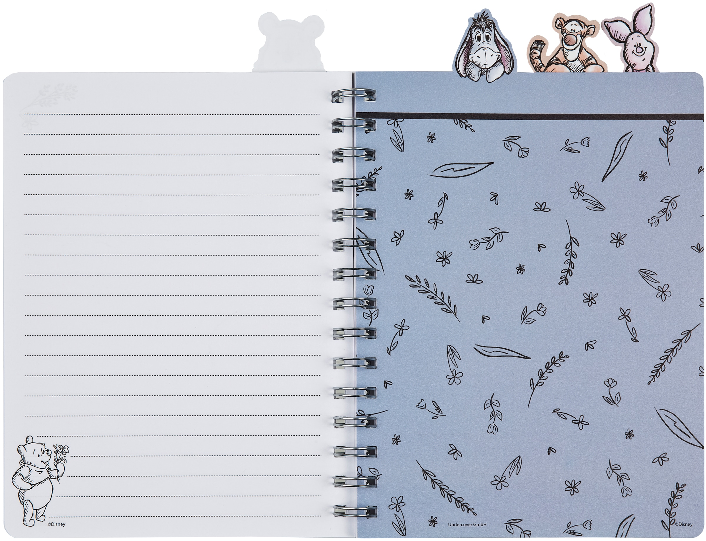 UNDERCOVER Sac à dos pour enfants »Winnie Pooh« incluant carnet A5 et trousse