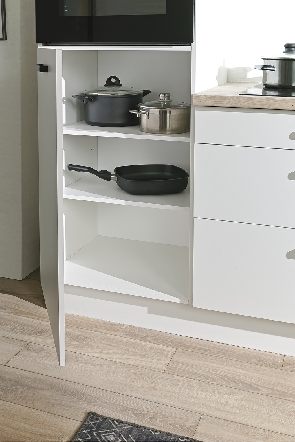 wiho Küchen Kitchenette »Compact« Largeur 210 cm, éventuellement avec appareils (sans réfrigérateur)
