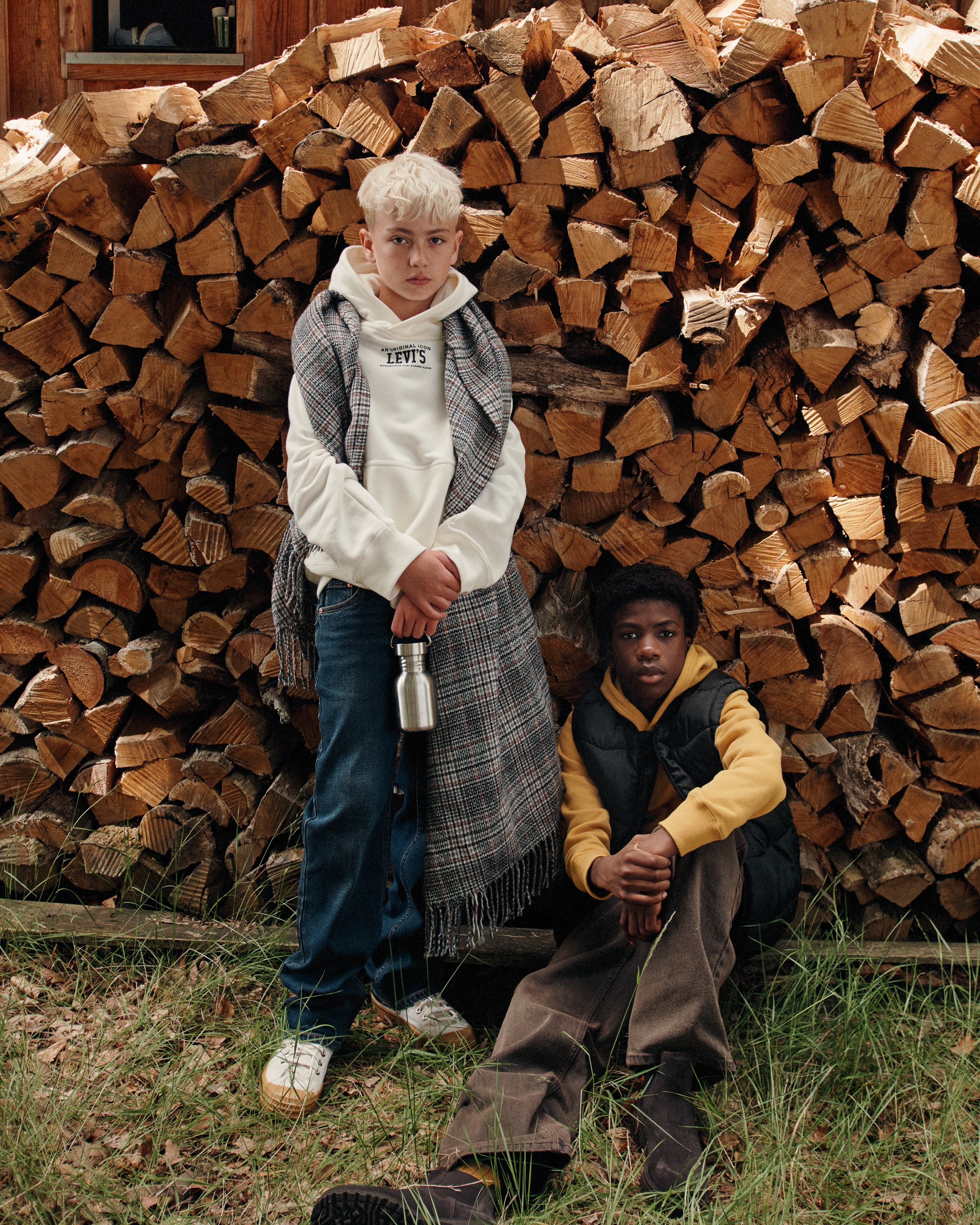 Levi's® Kids Sweat-shirt »LVB REV THE ENGINE HOODIE«, pour garçons, avec capuche et grand imprimé dans le dos
