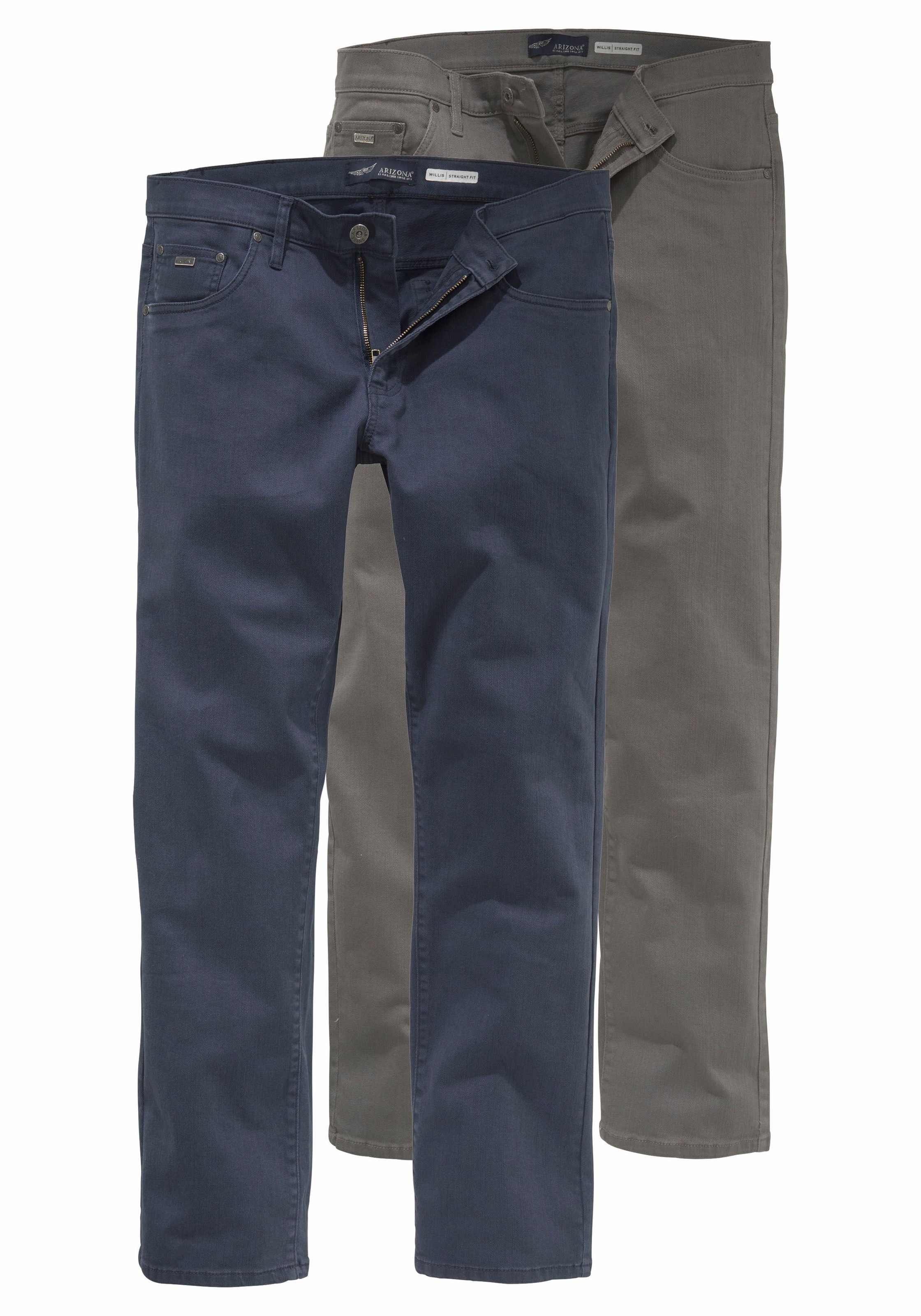 Image of Arizona Stretch-Hose »Willis«, (Packung, 2 tlg.), Straight Fit bei Ackermann Versand Schweiz