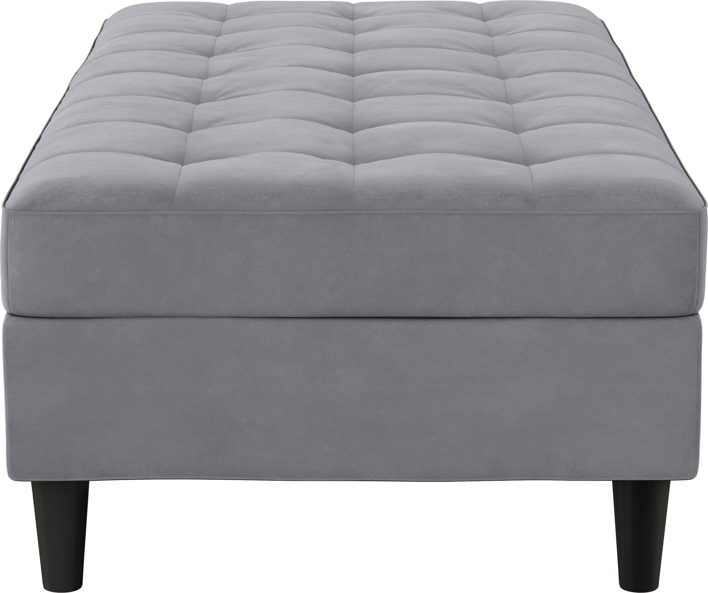 Dorel Home Stauraumhocker »Presley«, Polsterhocker mit Stauraum, frei im Raum stellbar, Sitzhöhe 43 cm