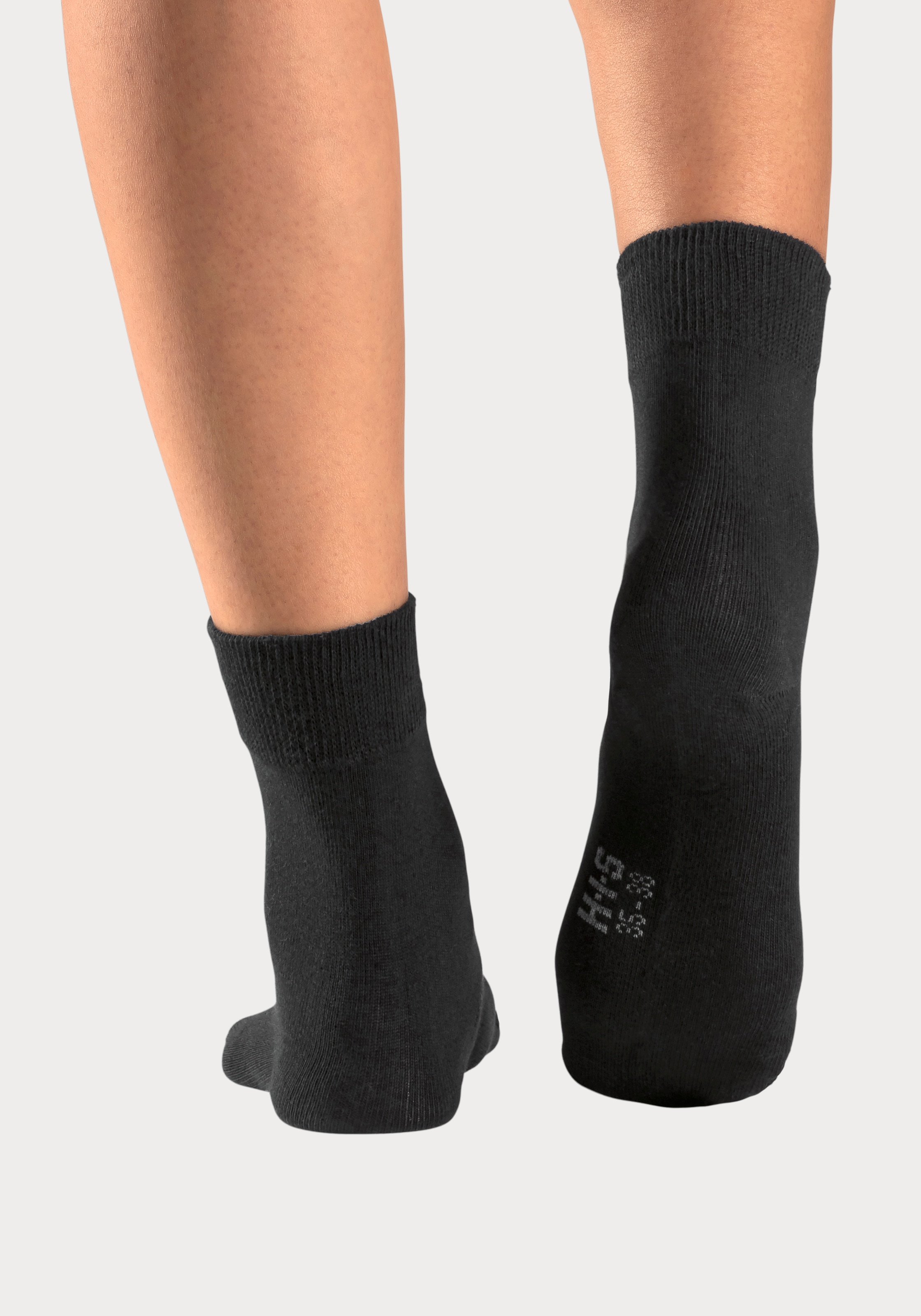 H.I.S Basicsocken, (Packung, 5 Paar), mit besonders weichem Bündchen