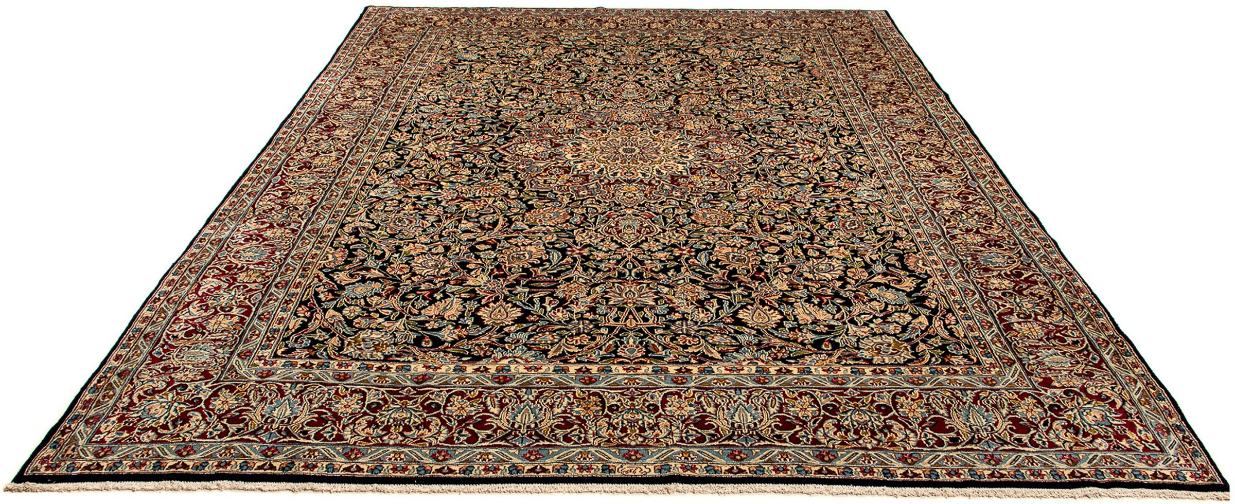 Image of morgenland Orientteppich »Perser - Royal - 355 x 261 cm - mehrfarbig«, rechteckig, 10 mm Höhe, Wohnzimmer, Handgeknüpft, Einzelstück mit Zertifikat bei Ackermann Versand Schweiz