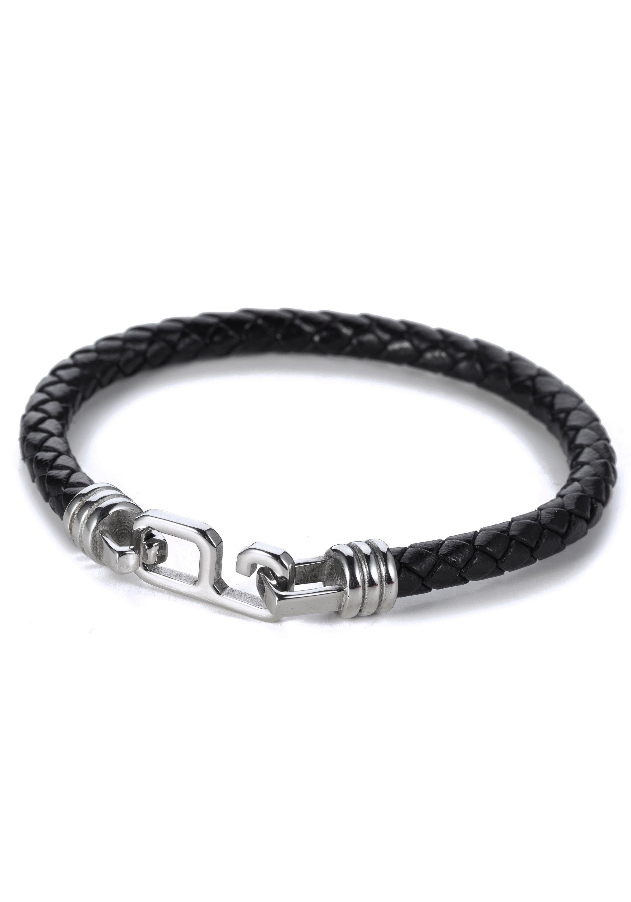 Lederarmband »cool, lässig, geflochten«