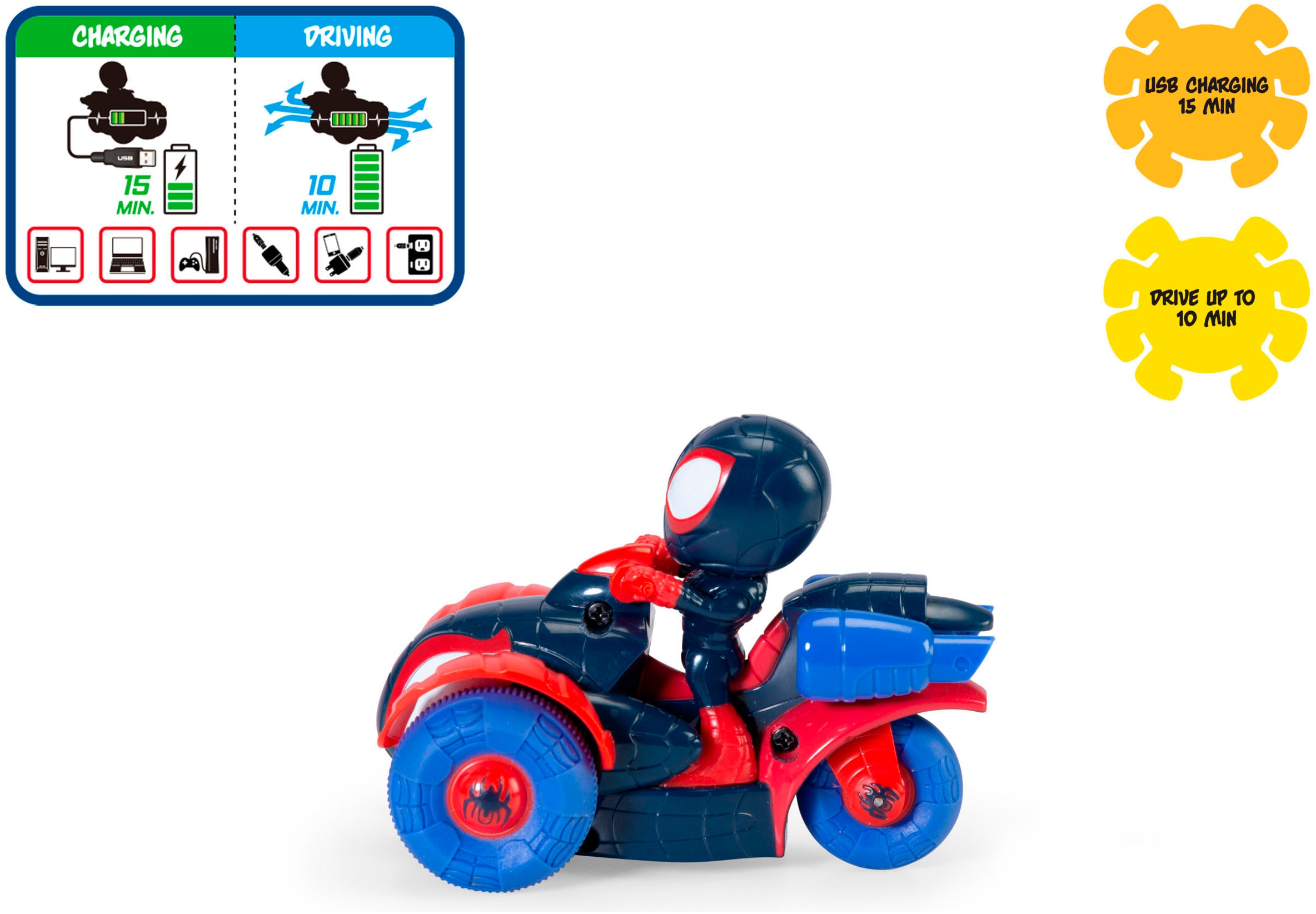 Dickie Toys Voiture RC »RC Miles Techno-Racer 1:50«