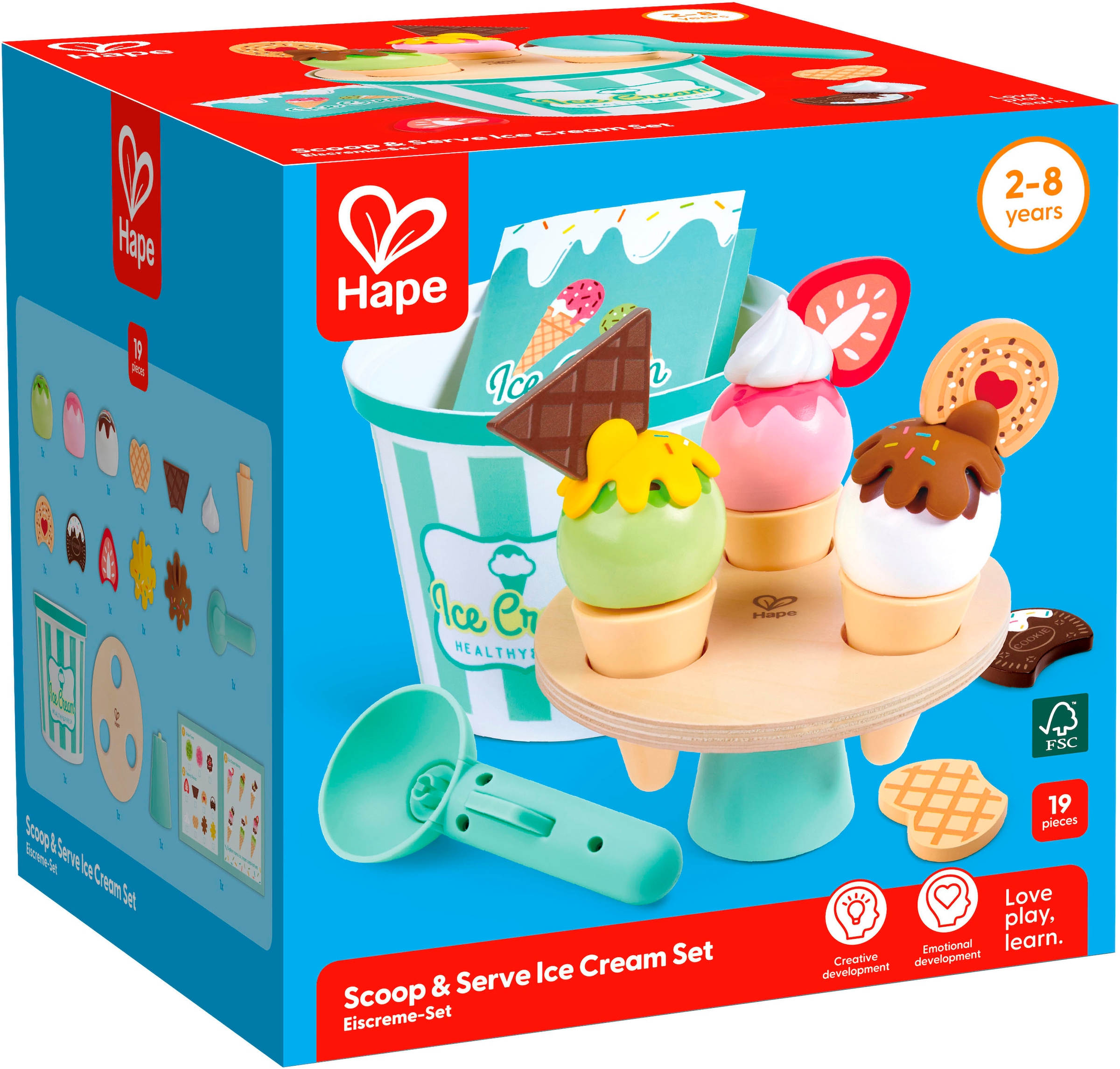 Hape Assortiment pour le magasin »Eiscreme-Set«