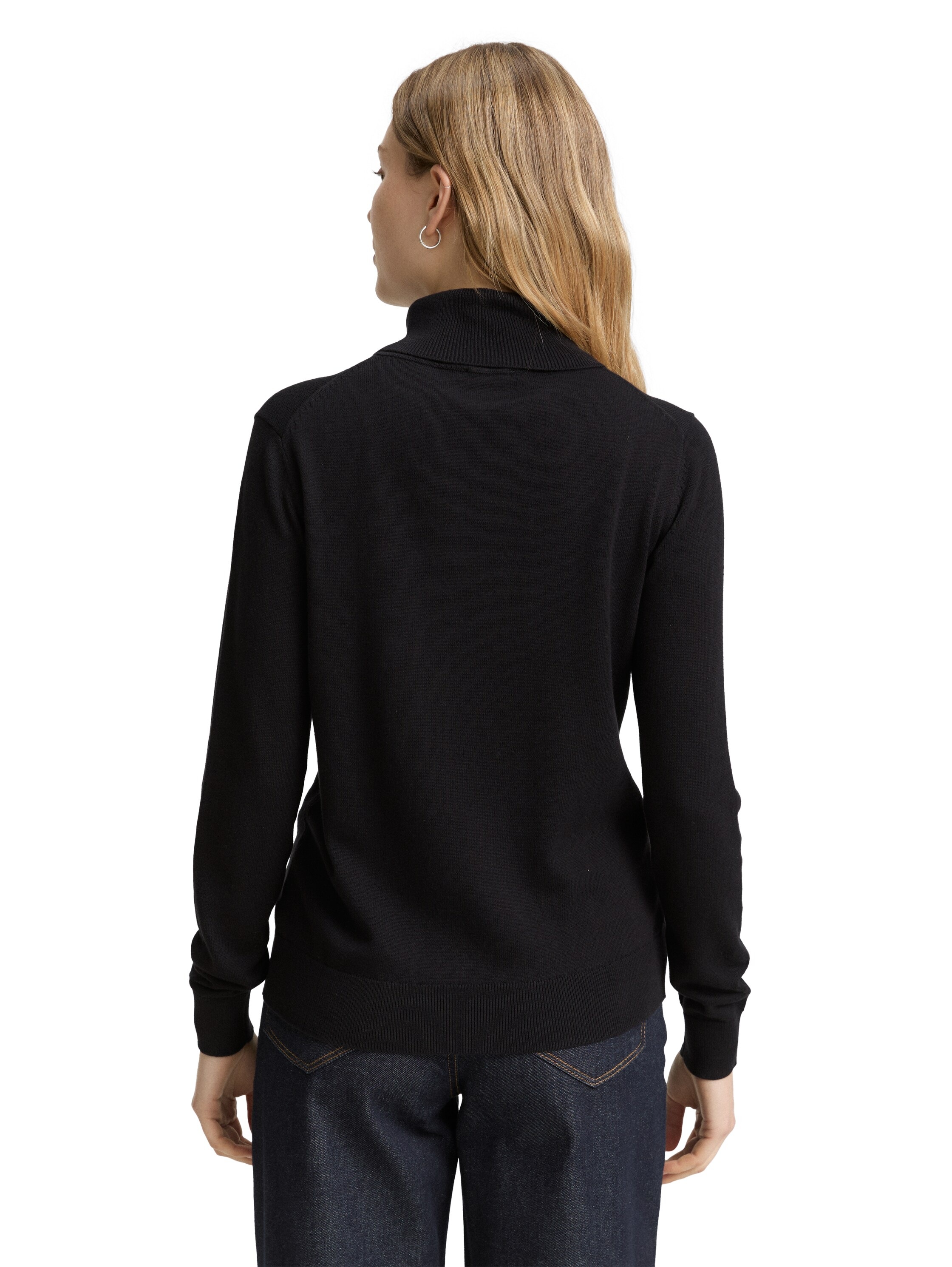 TOM TAILOR Rollkragenpullover, mit Rippbündchen