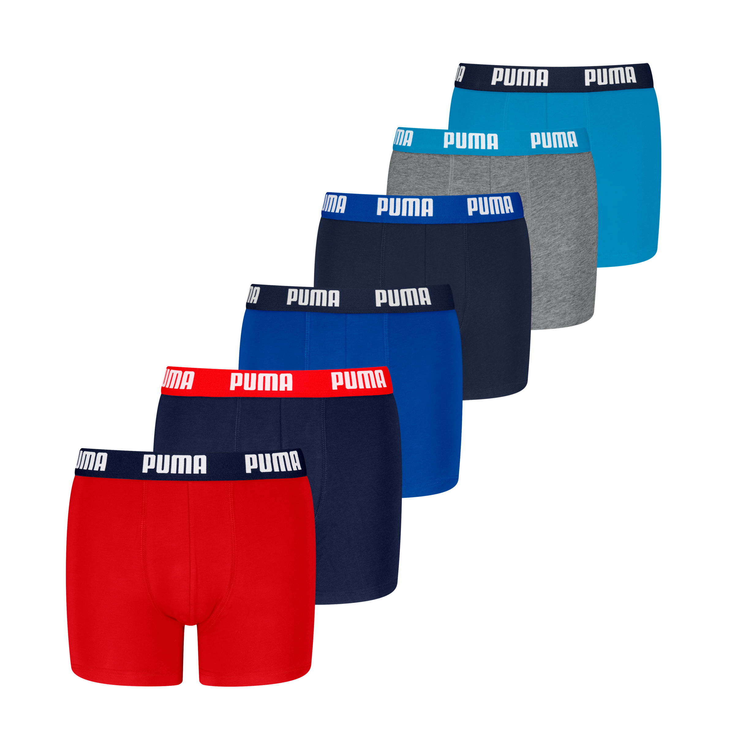 Image of PUMA Boxershorts "PUMA BOYS EVERYDAY BASIC BOXERS 6P ECOM" 6er Pack