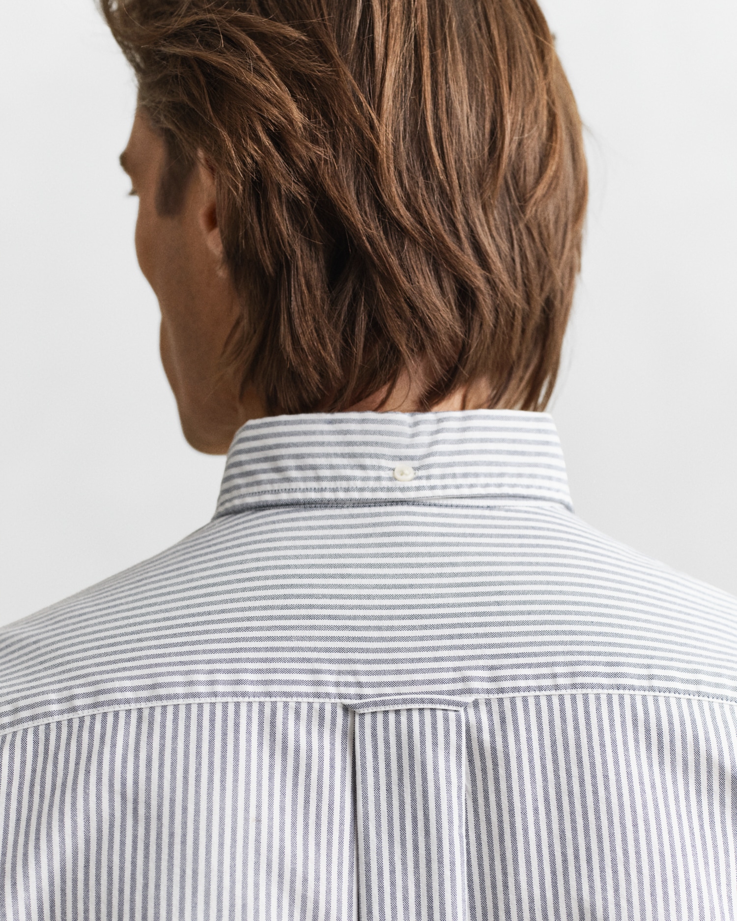 Gant Chemise à manches longues »Regular Fit Oxford Hemd strukturiert langlebig dicker gestreift« mit dezenter Logostickerei