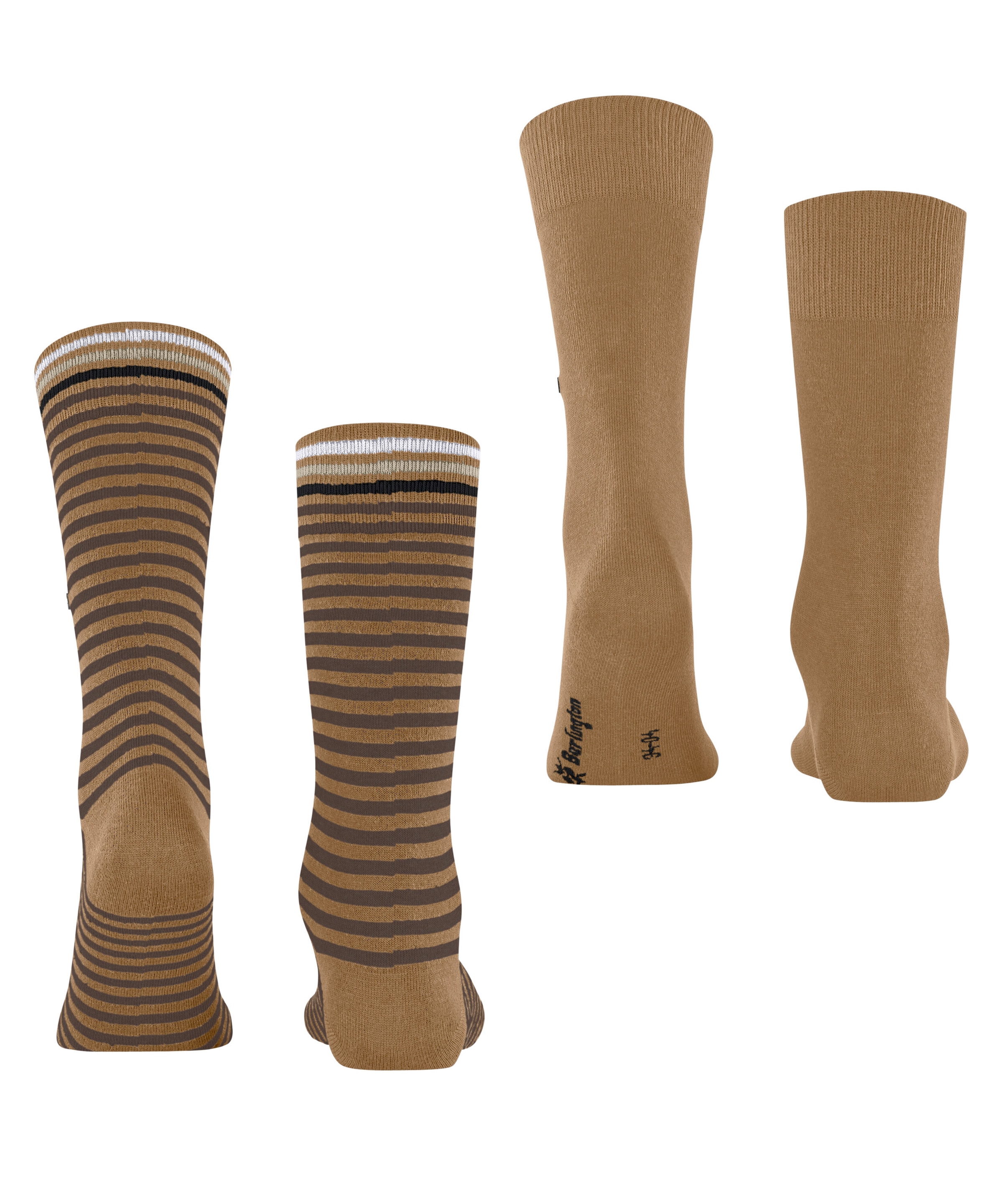 Burlington Chaussettes »Everyday Stripe« 2 paires,  taille unique 40-46, rayé et uni