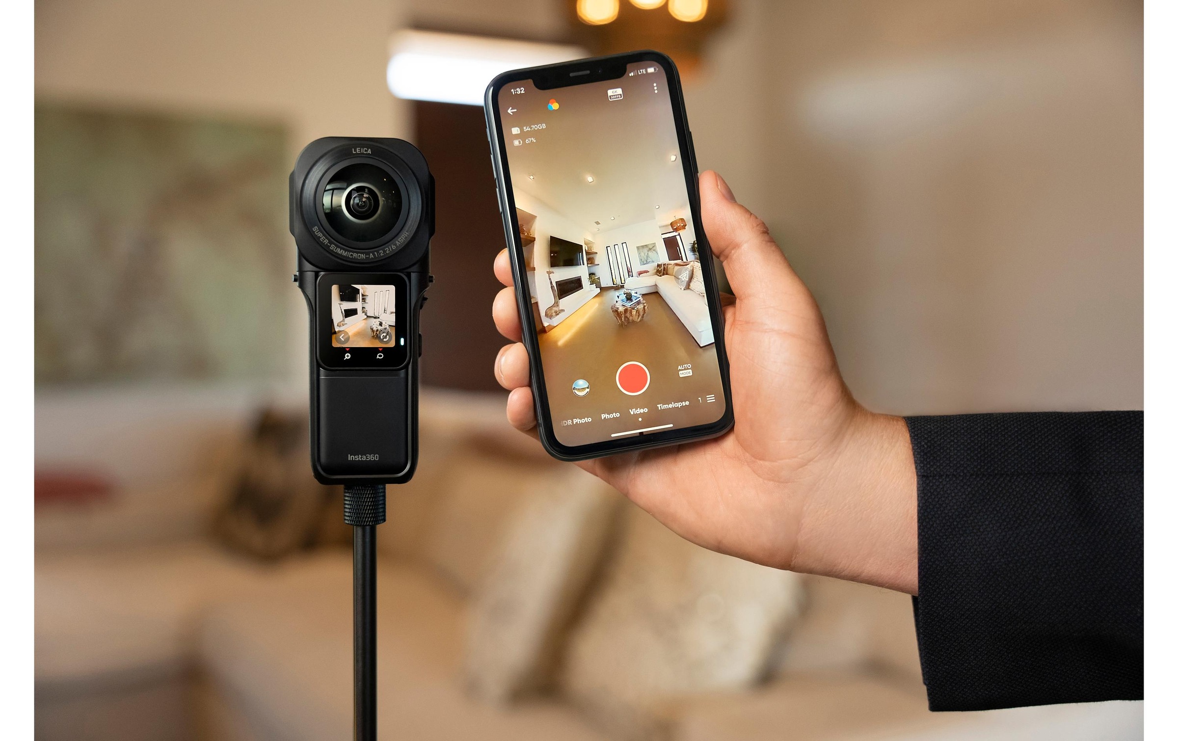 Insta360 Action Cam »ONE RS 1-Inch«, Bluetooth-WLAN (Wi-Fi)