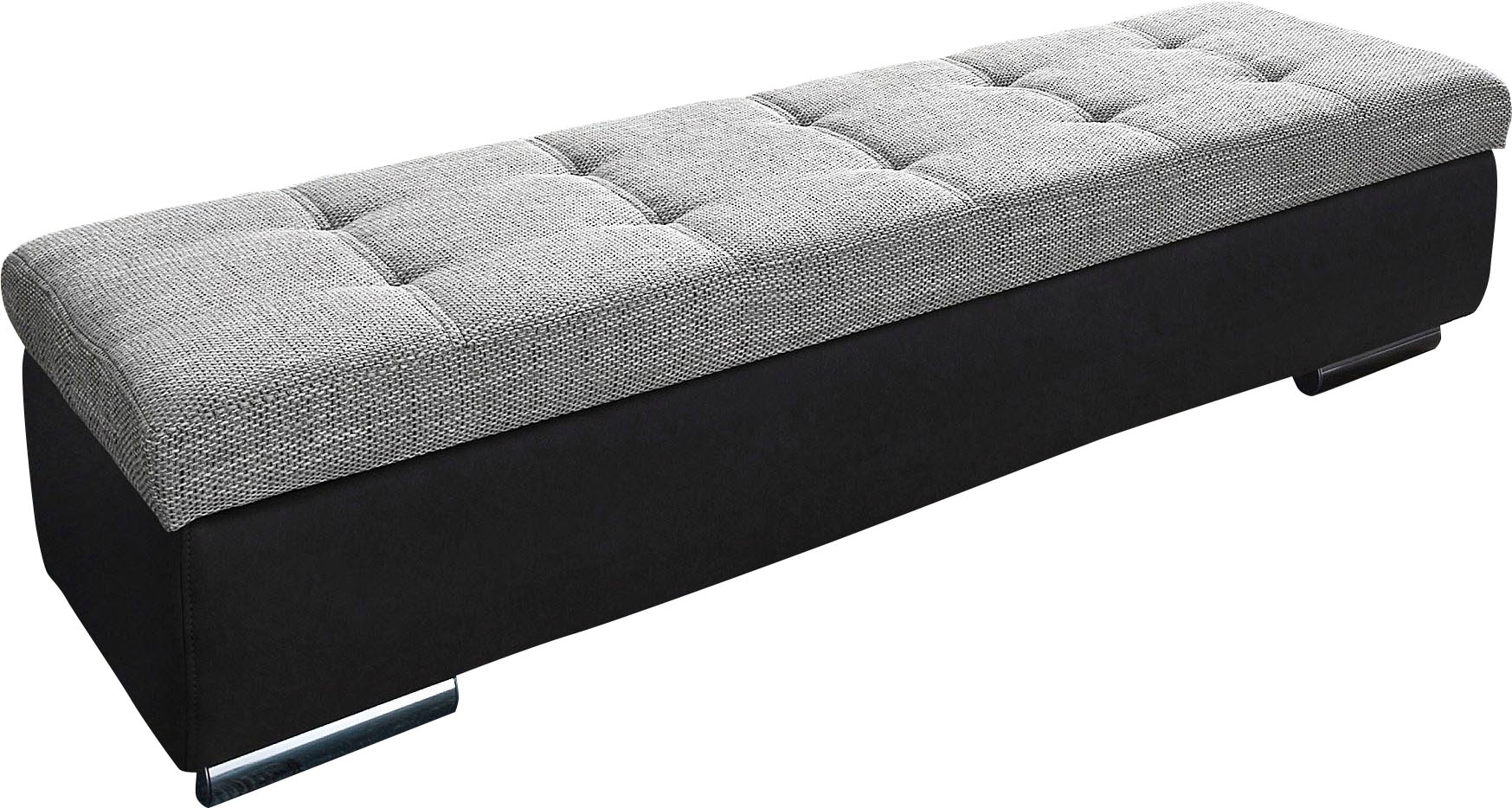 DOMO collection Hocker »Treviso XXL: B/T/H:  161/60/41 cm« mit Stauraum, auch in Cord, passend zur Serie, moderne Steppung