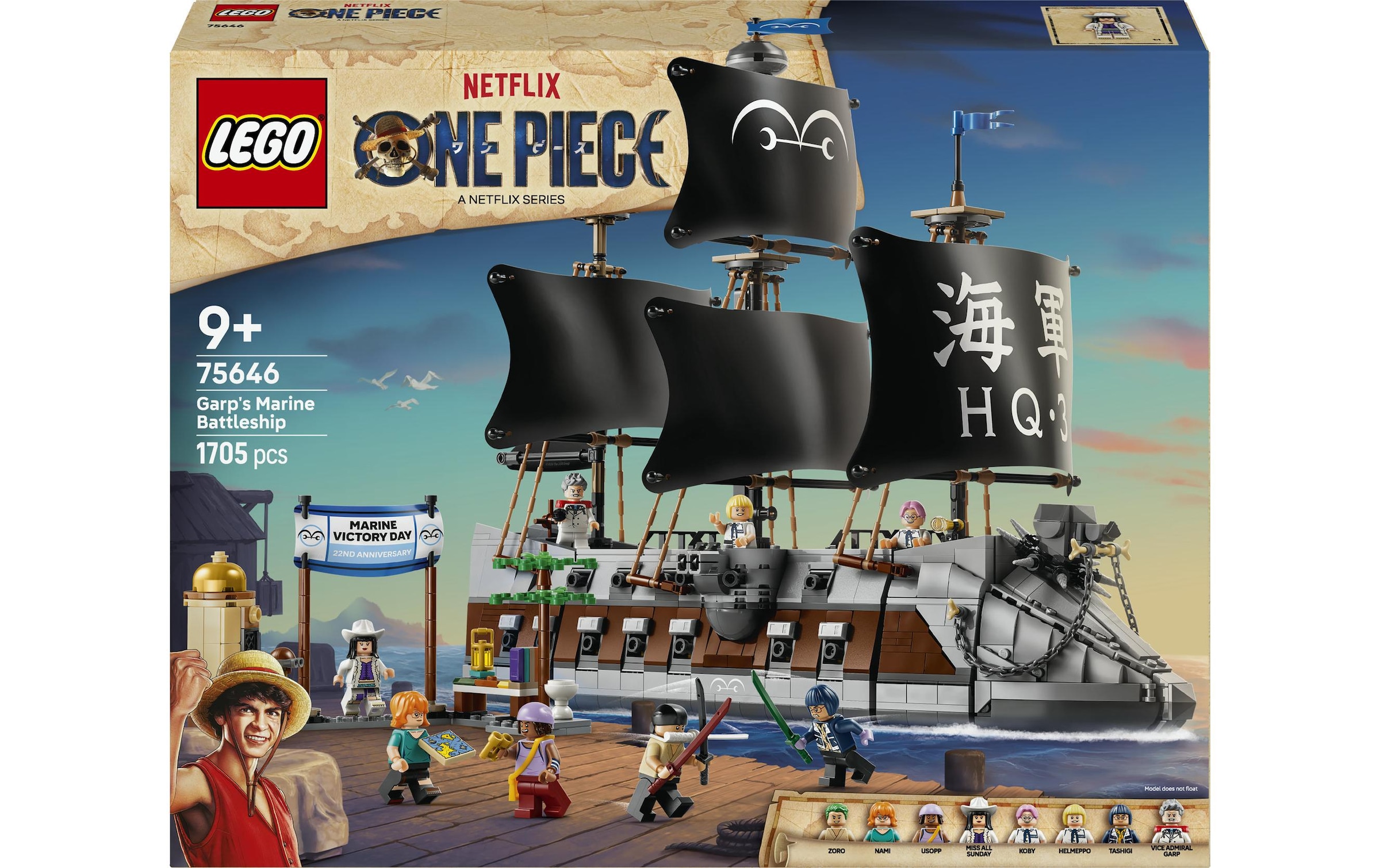 Image of LEGO Konstruktionsspielsteine "Garps Marineschlachtschiff (75646), LEGO ONE PIECE" Made in Europe