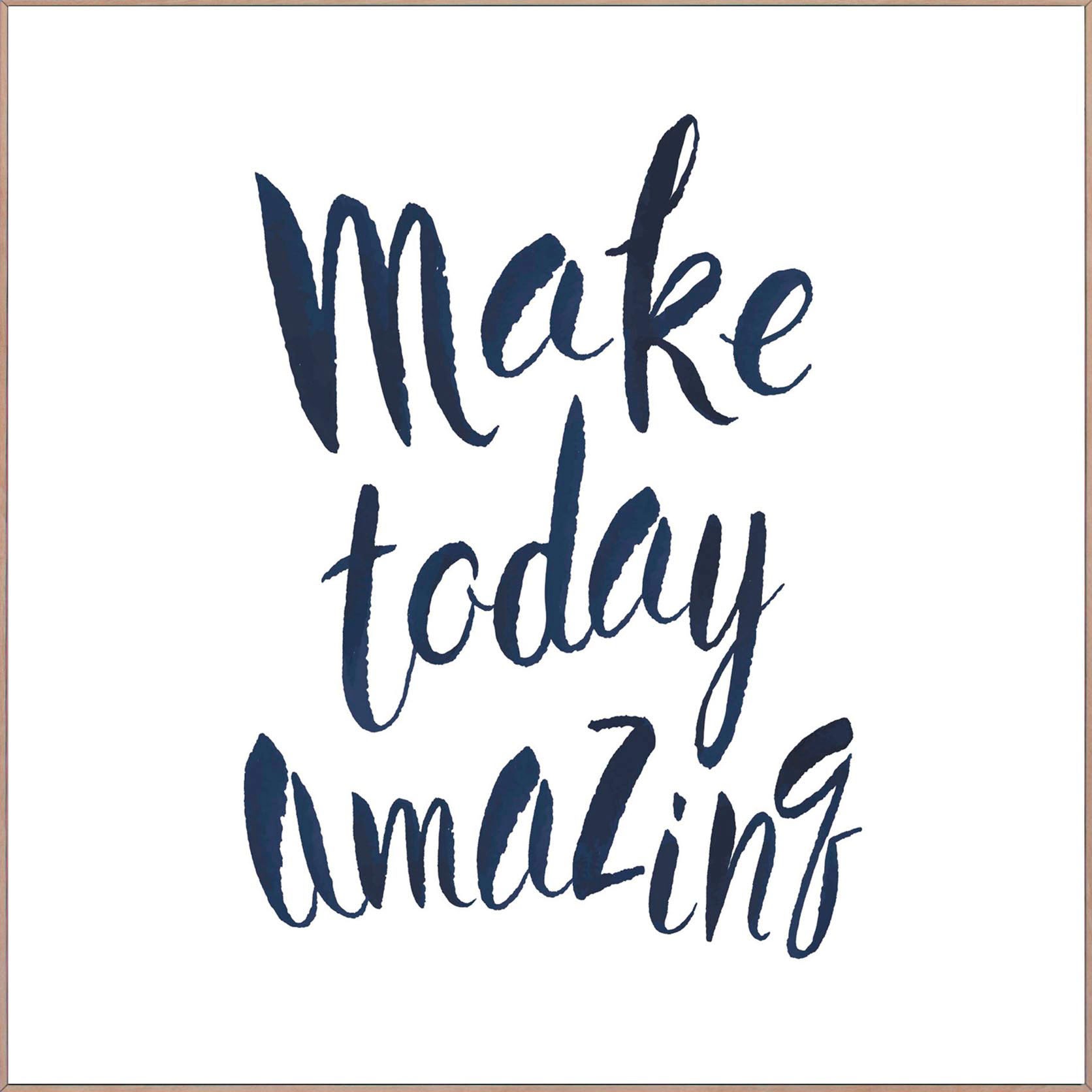 Image of Reinders! Wandbild »Slim Frame Wood 50x50 Make Today Amazing« bei Ackermann Versand Schweiz