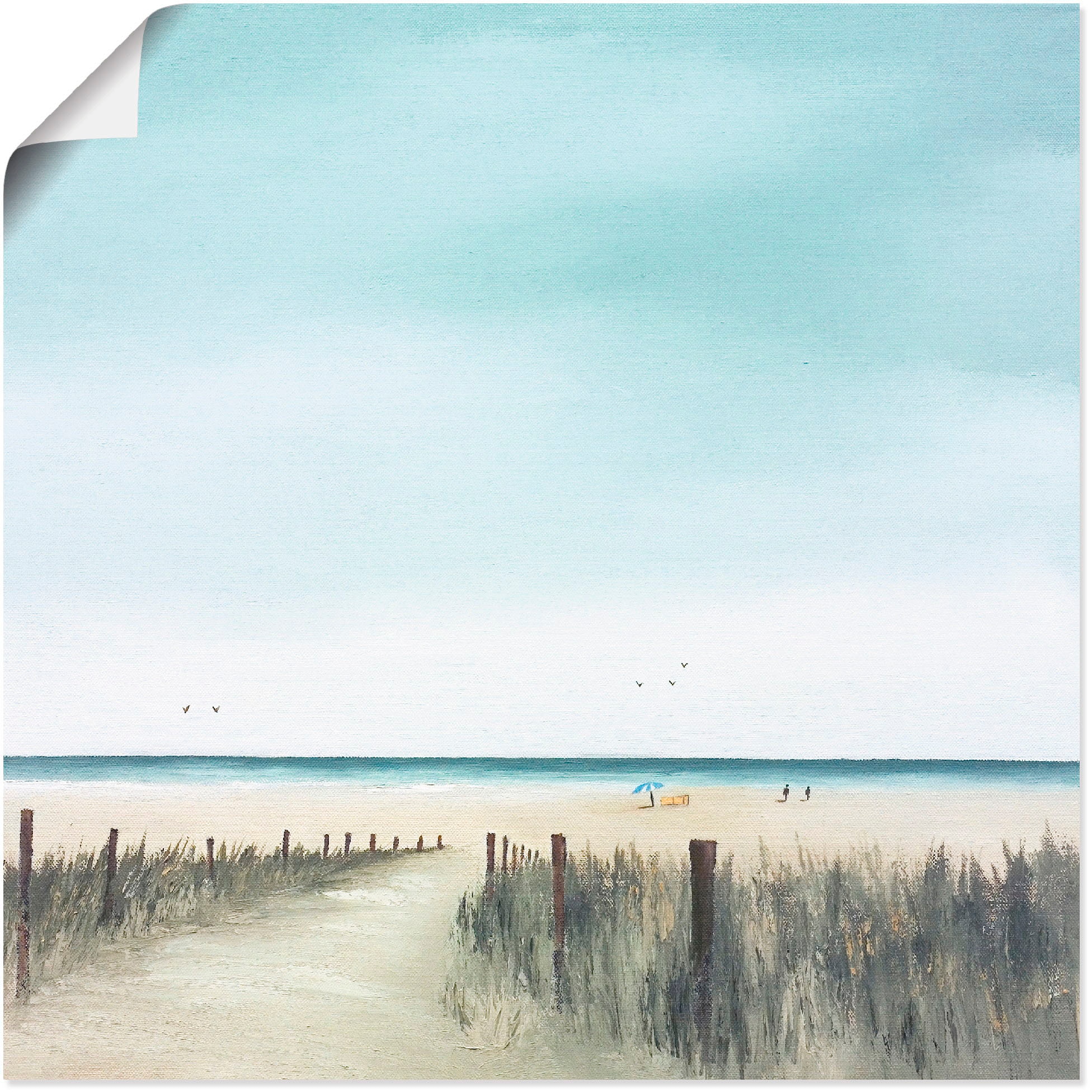 Image of Artland Wandbild "Sonniger Morgen II" Strand 1 Stk. tlg. als Leinwandbild, Poster in verschied. Grössen