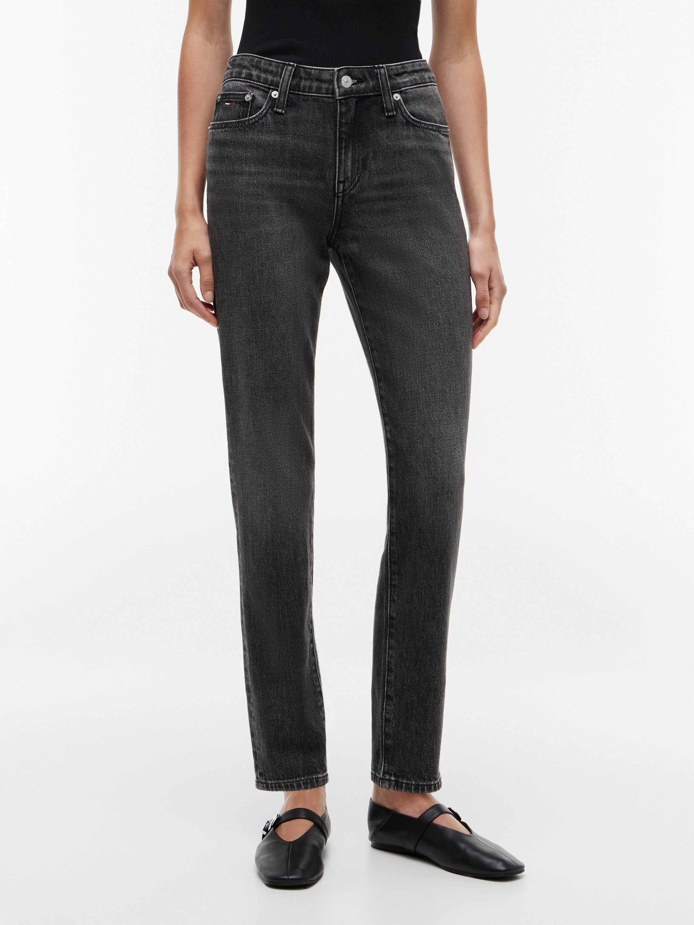 Image of Tommy Jeans Slim-fit-Jeans "LCY MR SLIM RWB CJ6115" Baumwoll-Denim