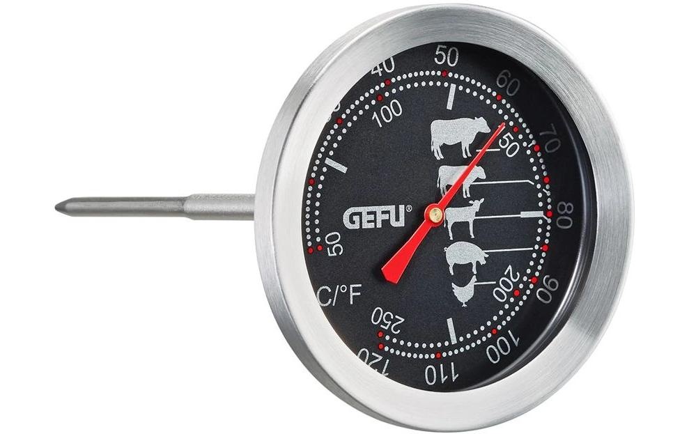 Image of GEFU Kochthermometer "Bratenthermometer Messimo Schwarz/Silber"