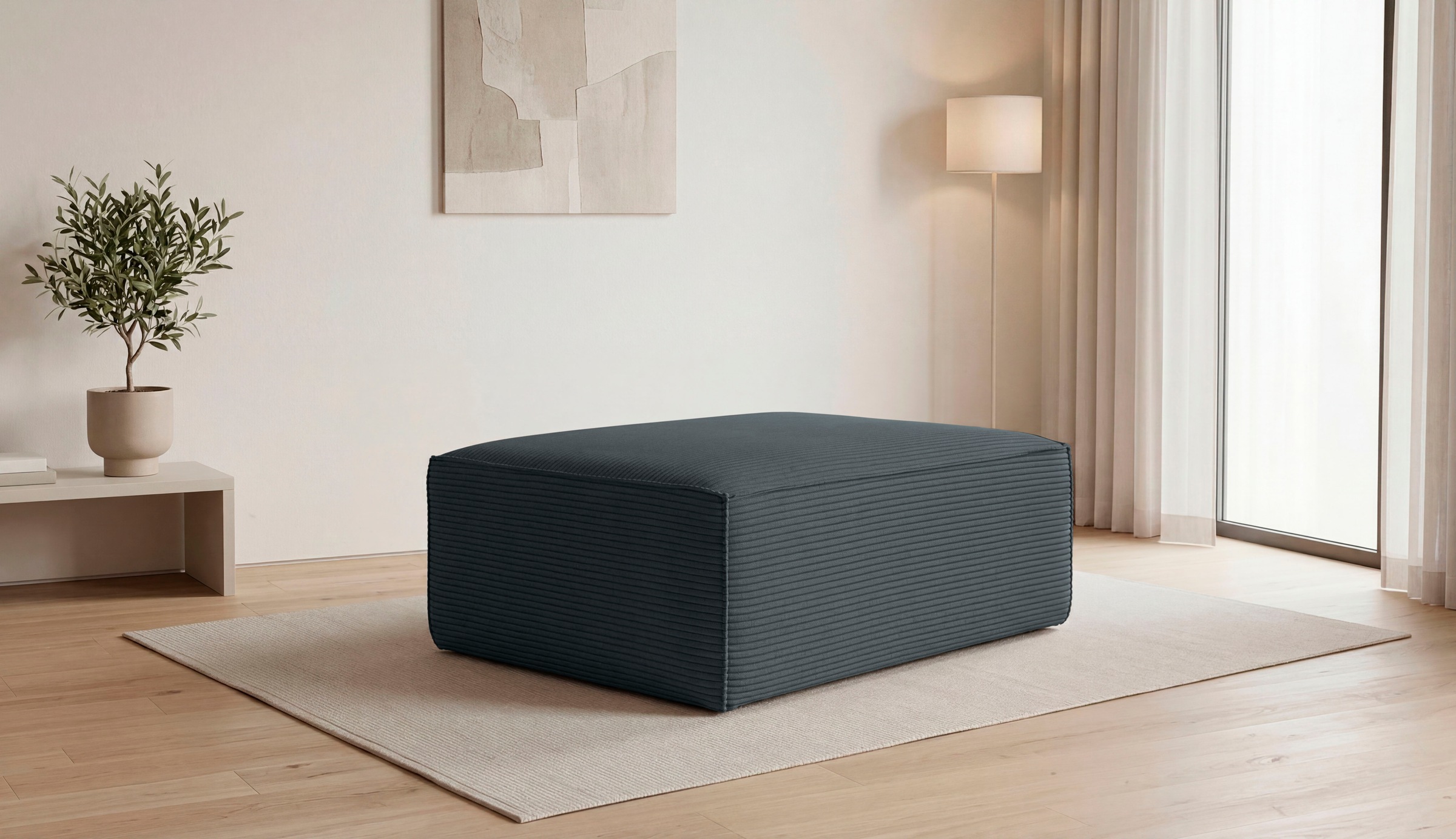 Image of GOODproduct Polsterhocker "Clayton Breite 103 cm" in einem trendigen Cord-Bezug