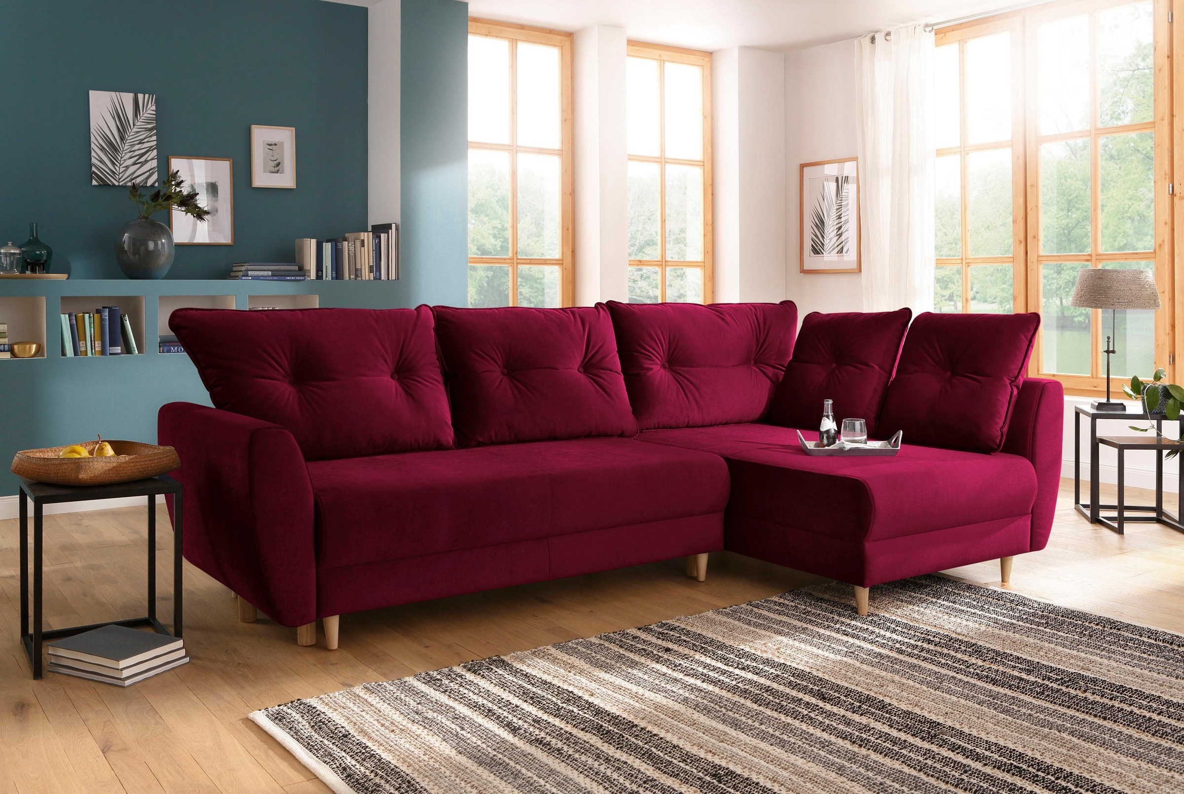 Image of Home affaire Ecksofa »Opti«, mit Bettfunktion und Bettkasten bei Ackermann Versand Schweiz