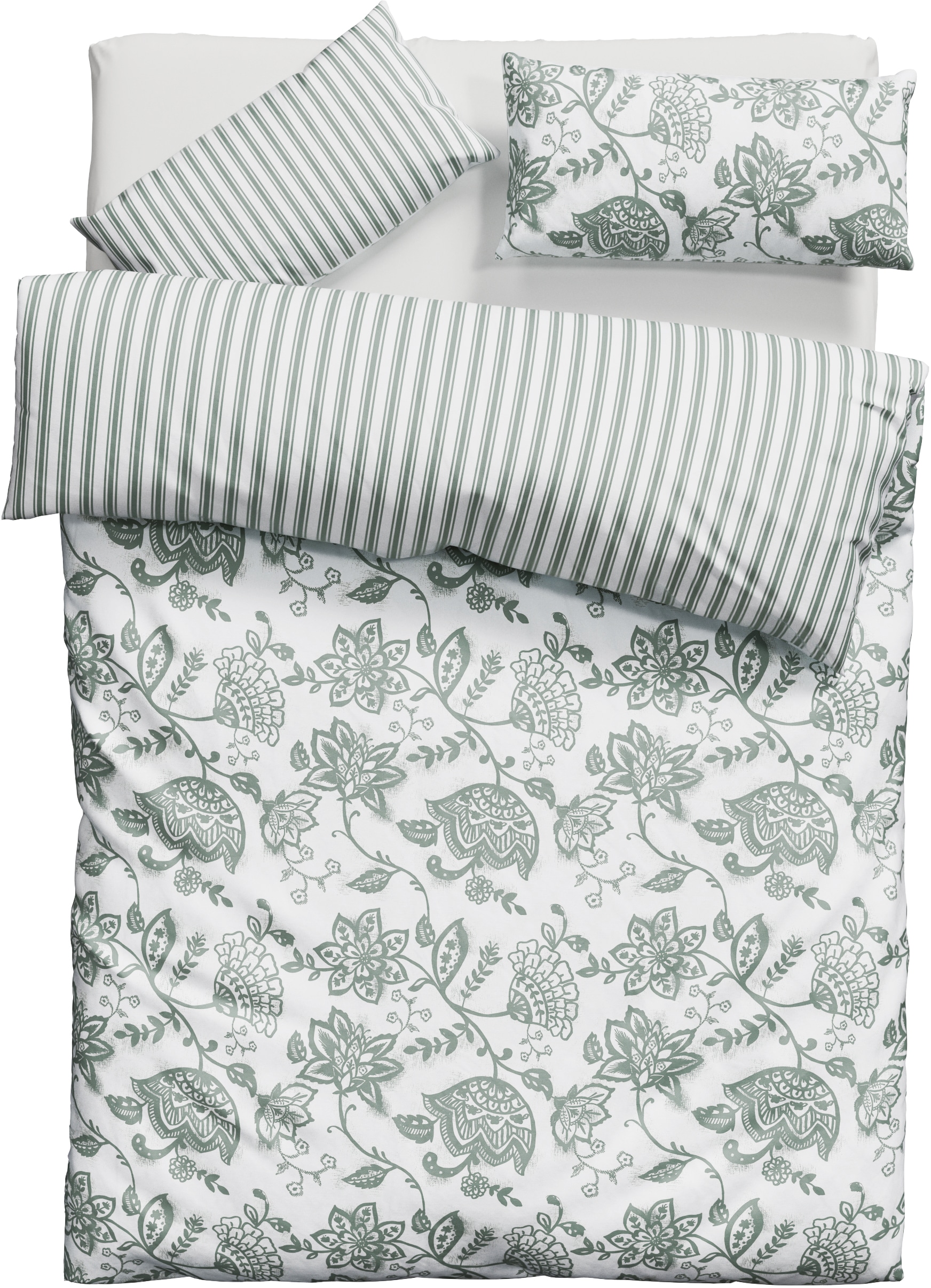 andas Bettwäsche »Nordby« 2 tlg. Bettwäsche aus Baumwolle, skandinavisches Design, ab Grösse 135x200 cm