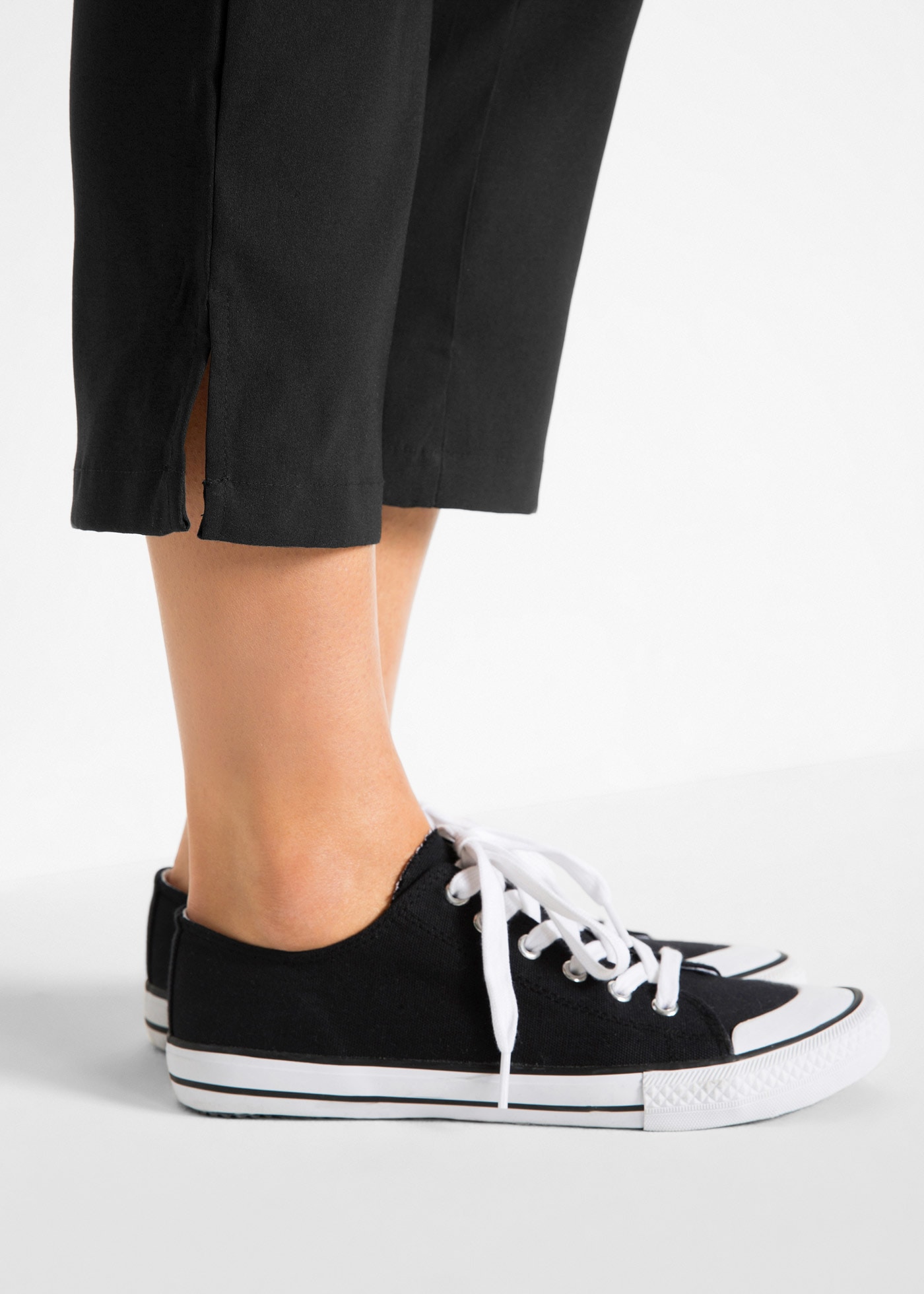 bonprix Pantalon 7/8 »7/8-Bengalin-Hose mit Bequembund«  mit Elasthan-Anteil, Regular Fit, mit Bequembund