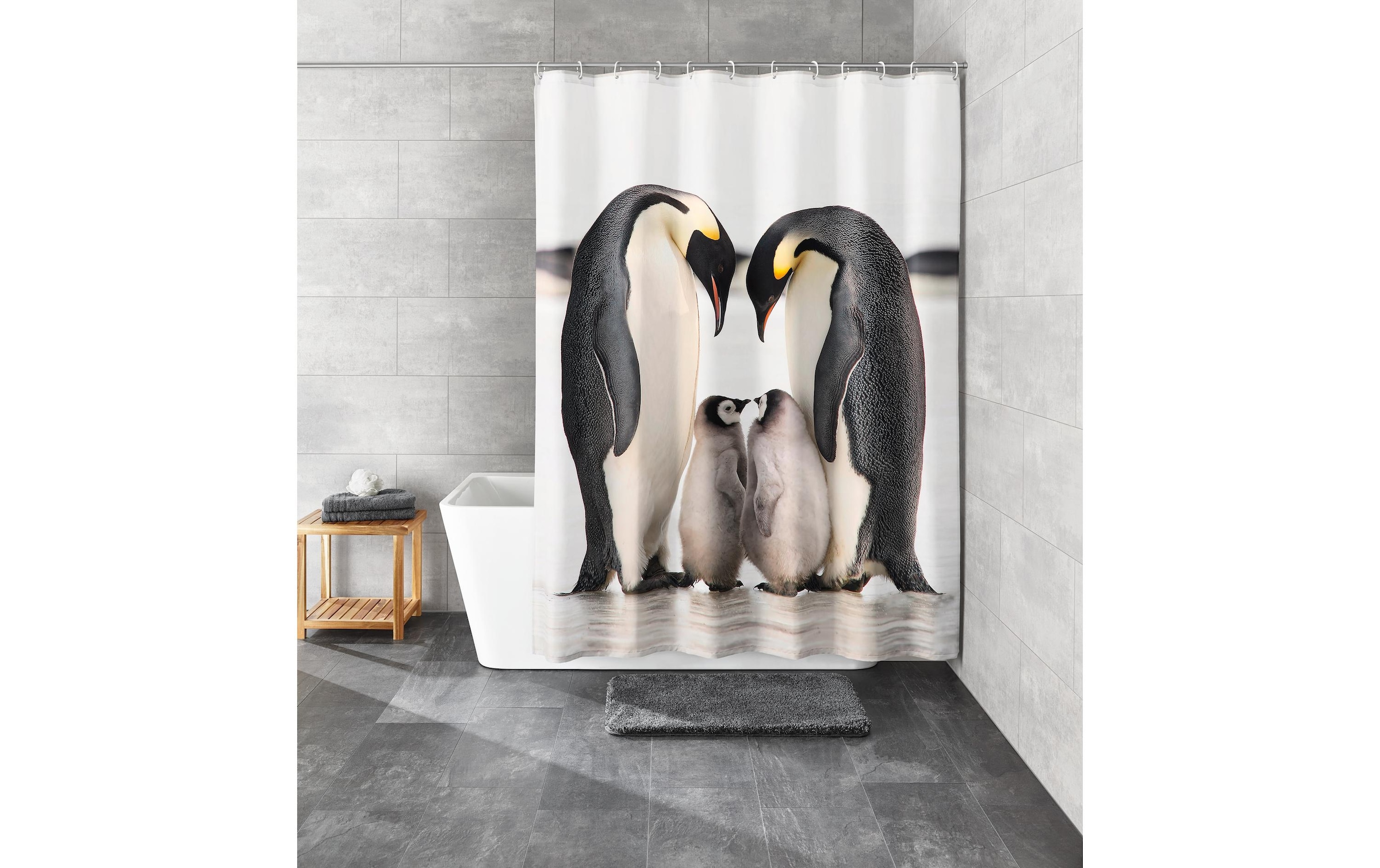 Kleine Wolke Duschvorhang »Duschvorhang Jackson Pinguin«