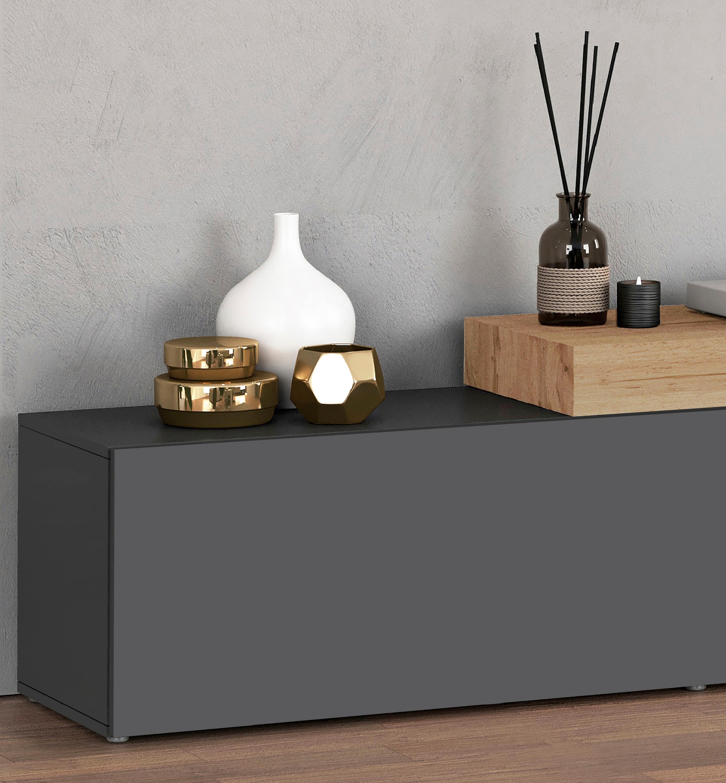 GOODproduct Wohnwand »Chronos Wohnwand, Medienwand, 5-er set« Set, 5 Stk. tlg.