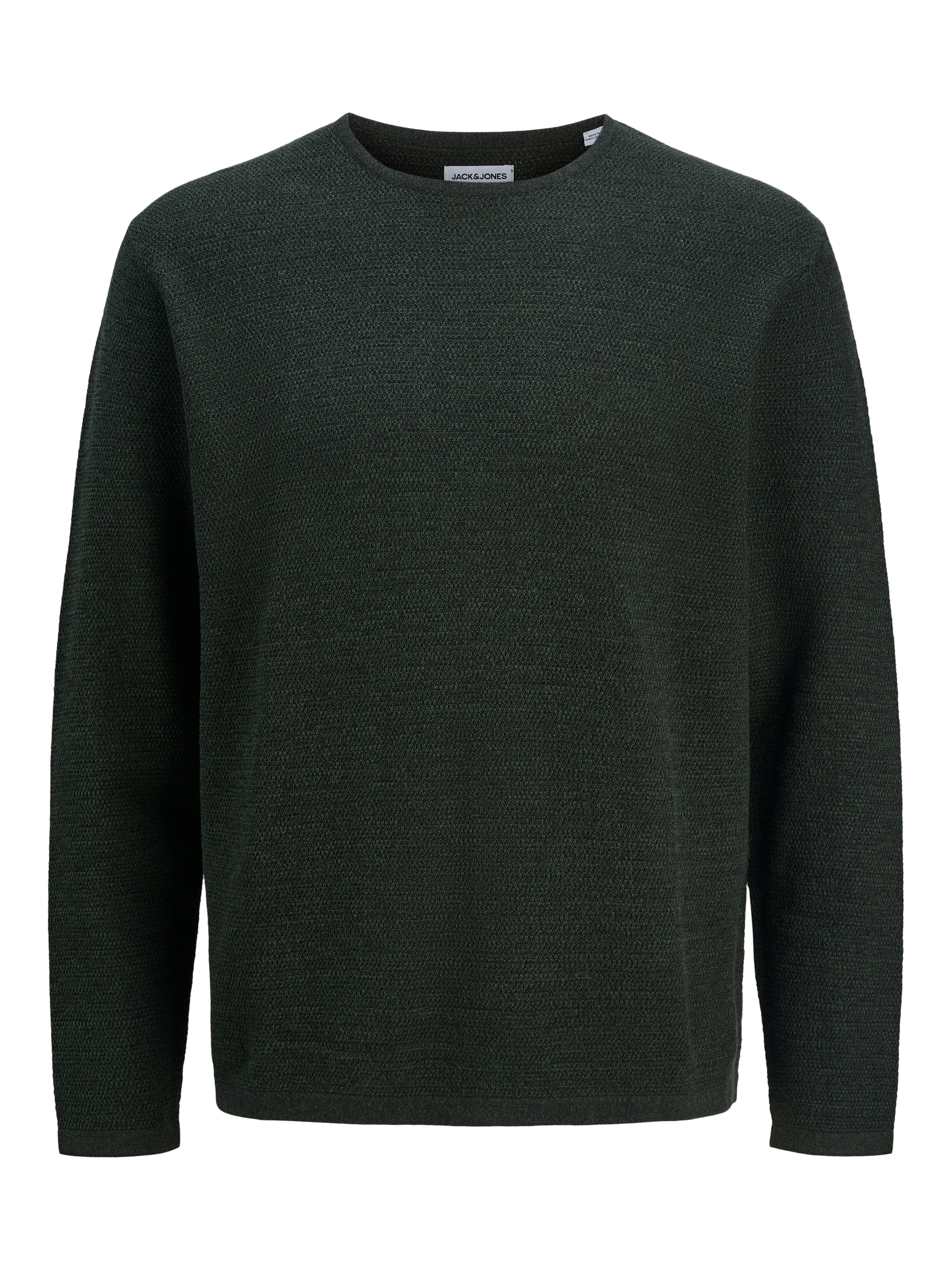 Jack & Jones Pull à col rond »JJEGEORGE KNIT CREW NECK NOOS« mit Strick Optik