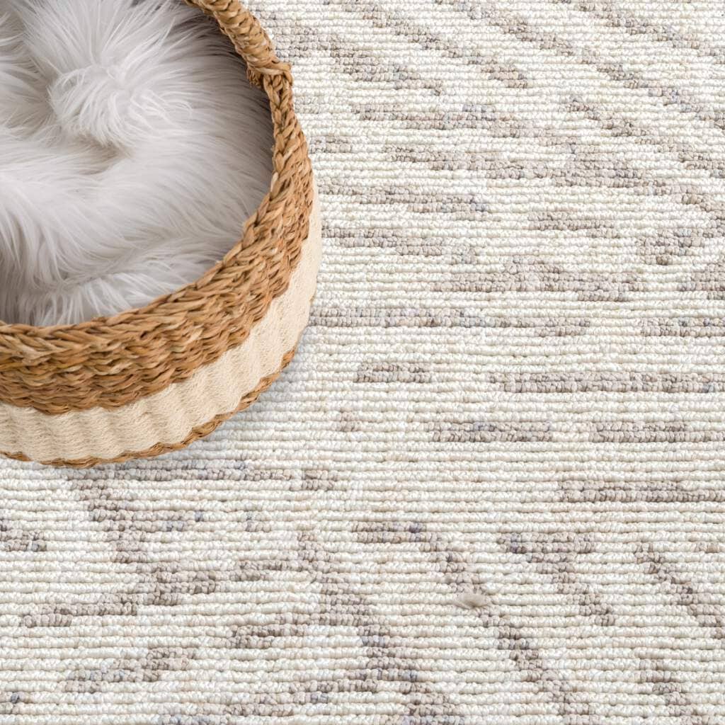 Carpet City Teppich »CLASICO 9161«, rund, 11 mm Höhe, Kurzflor, Hochtief-Muster, Boho, Wohnzimmer