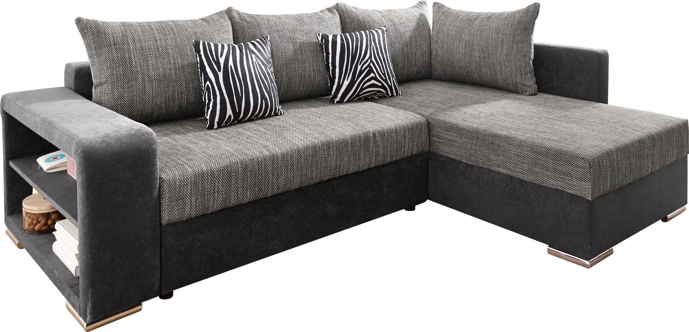 COLLECTION AB Ecksofa »John L-Form« mit Bettfunktion, wahlweise mit Federkern