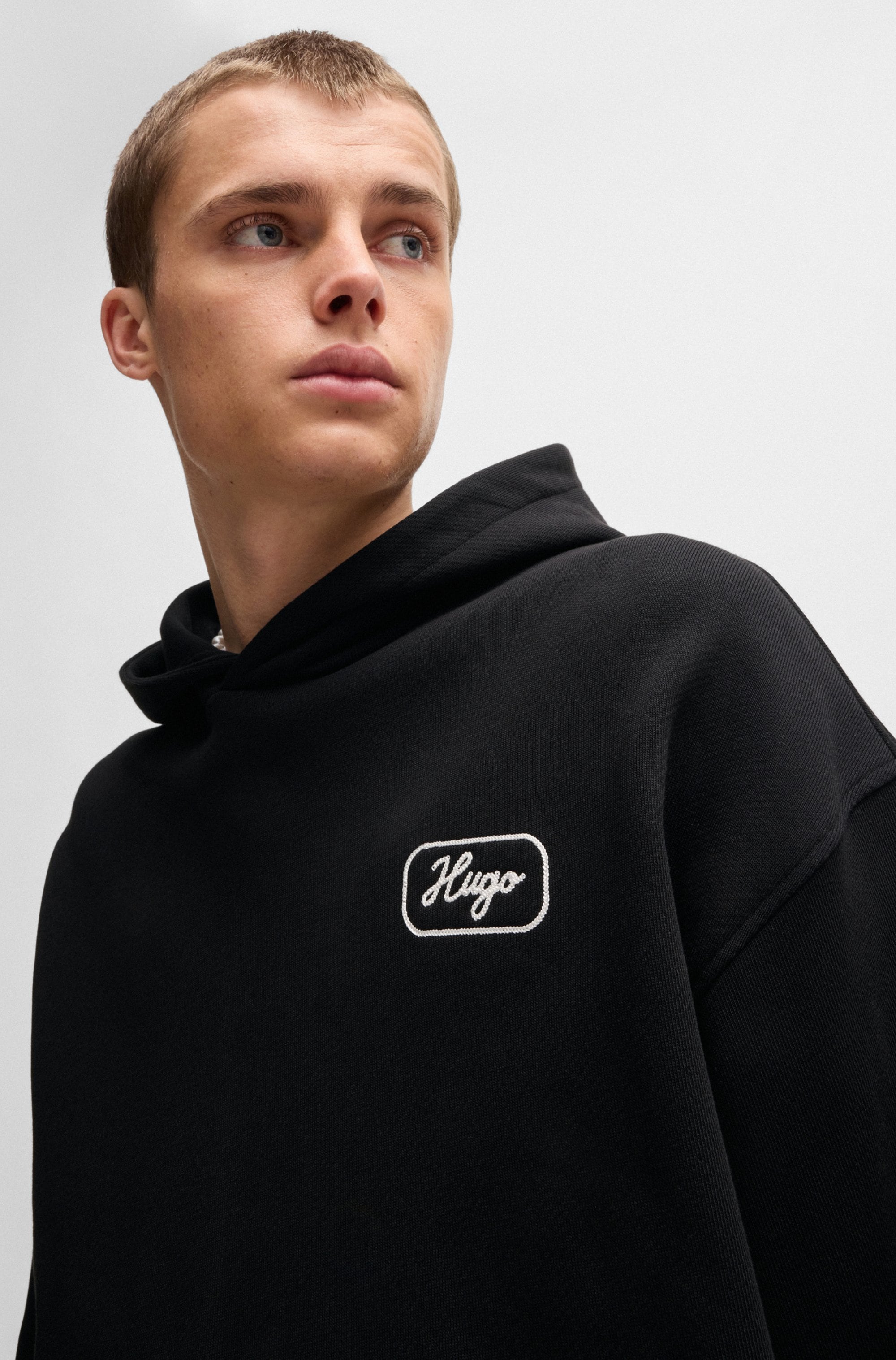 HUGO Blue Kapuzensweatshirt »Nualo«, mit grossem Logodruck hinten